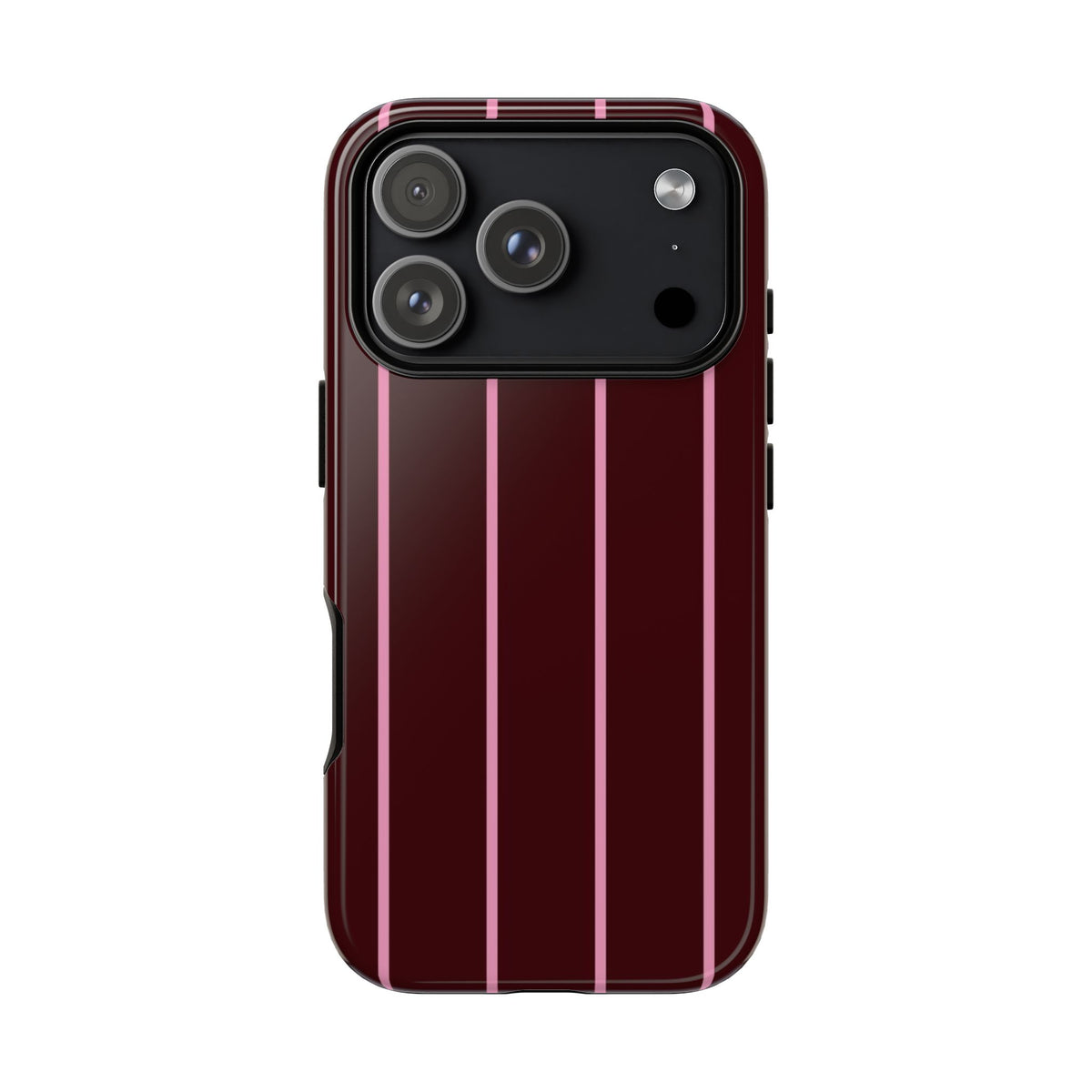 Striped Burgundy Phone Case