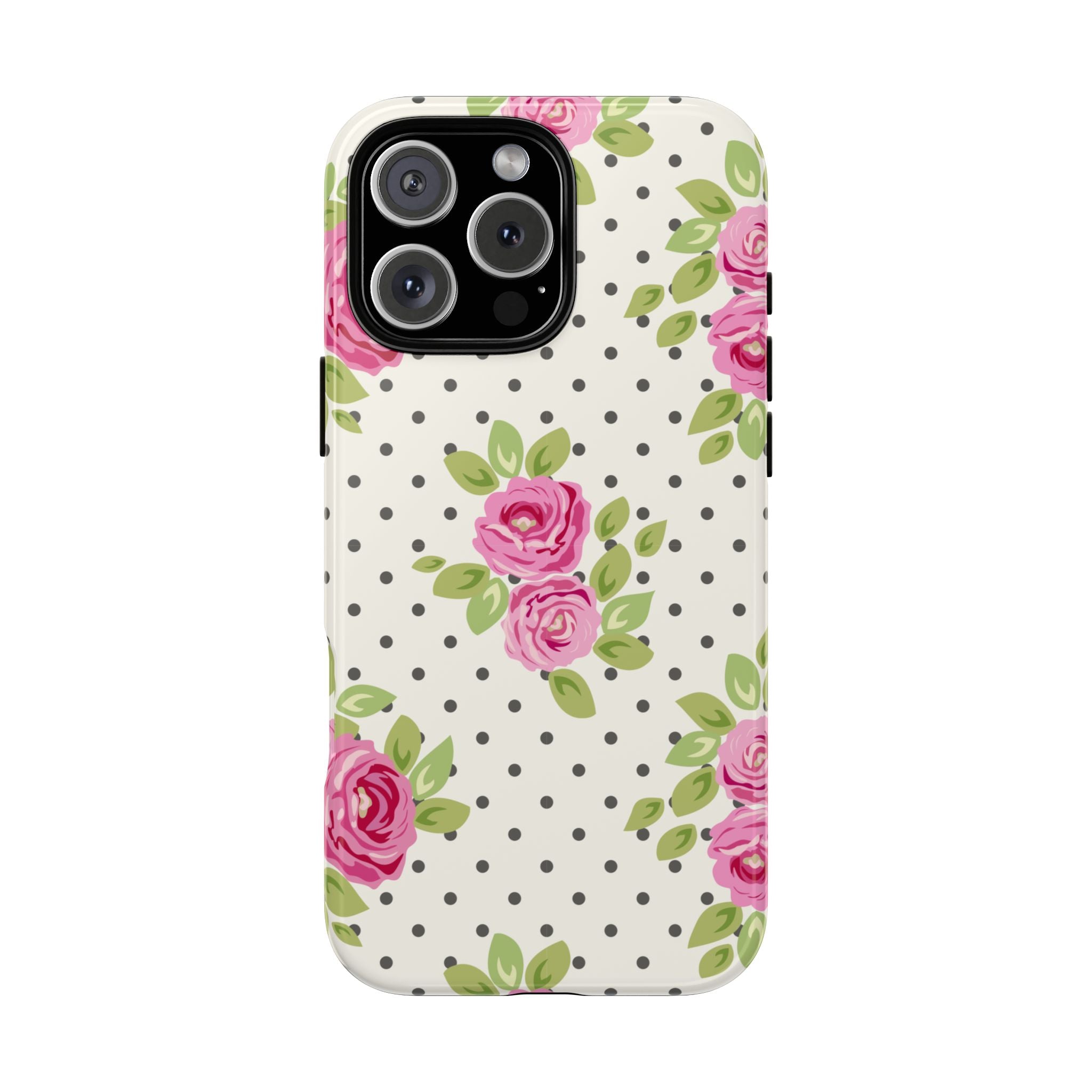 Pink Roses Polka Phone Case