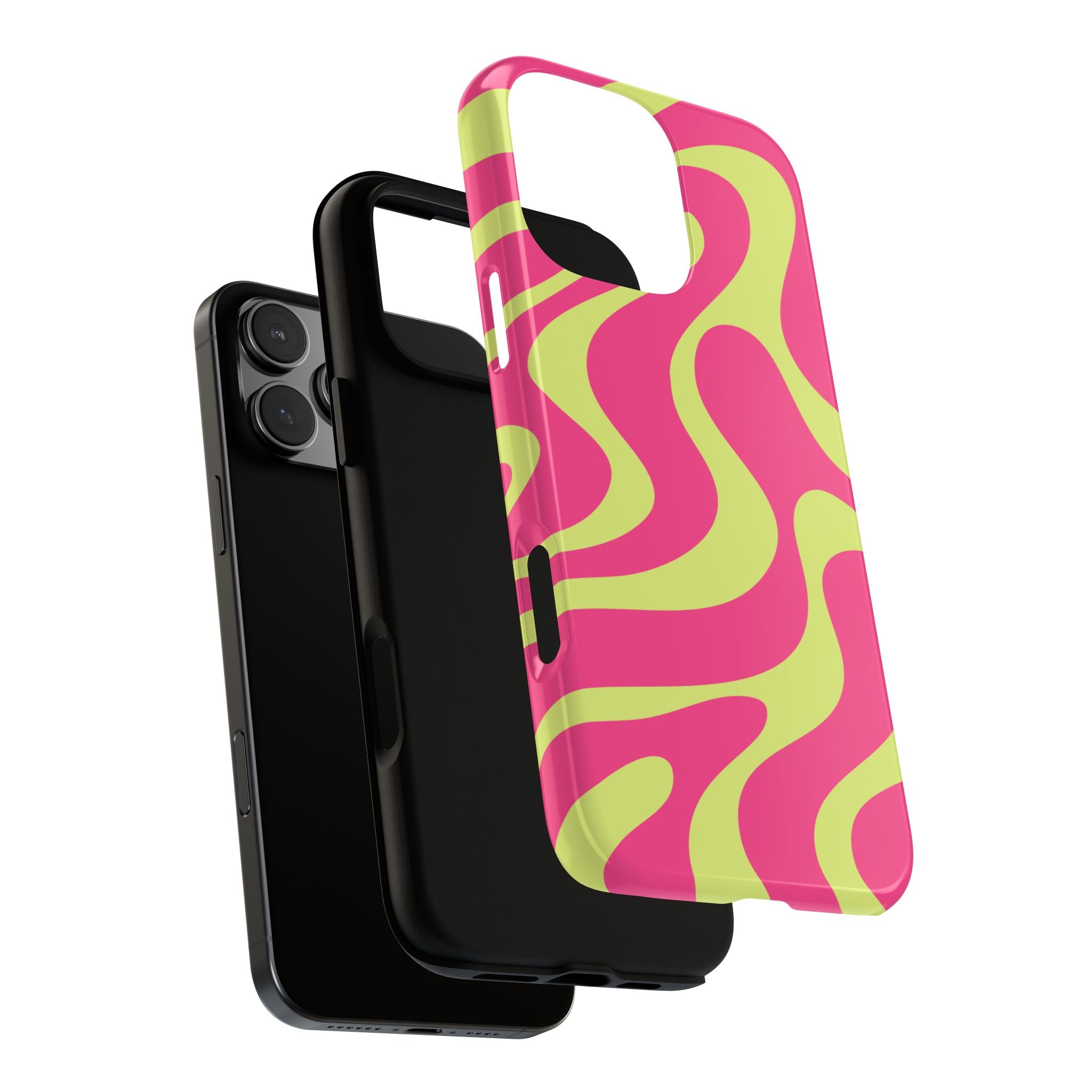 Pink & Yellow Wavy Phone Case