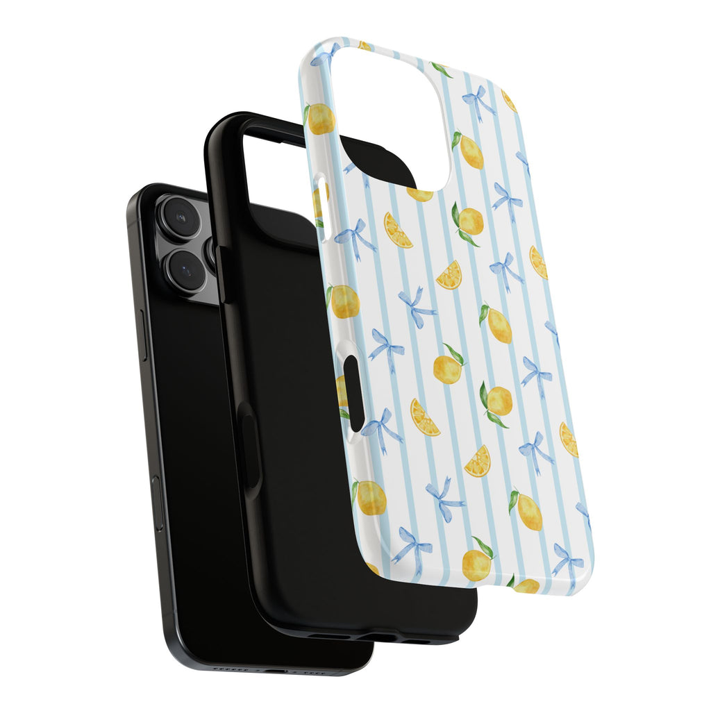 Lemon Stripes Phone Case