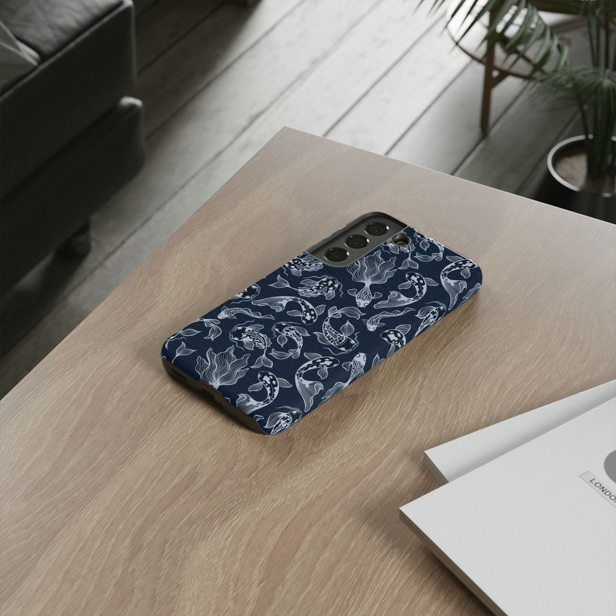 Moonlit Koi Phone Case