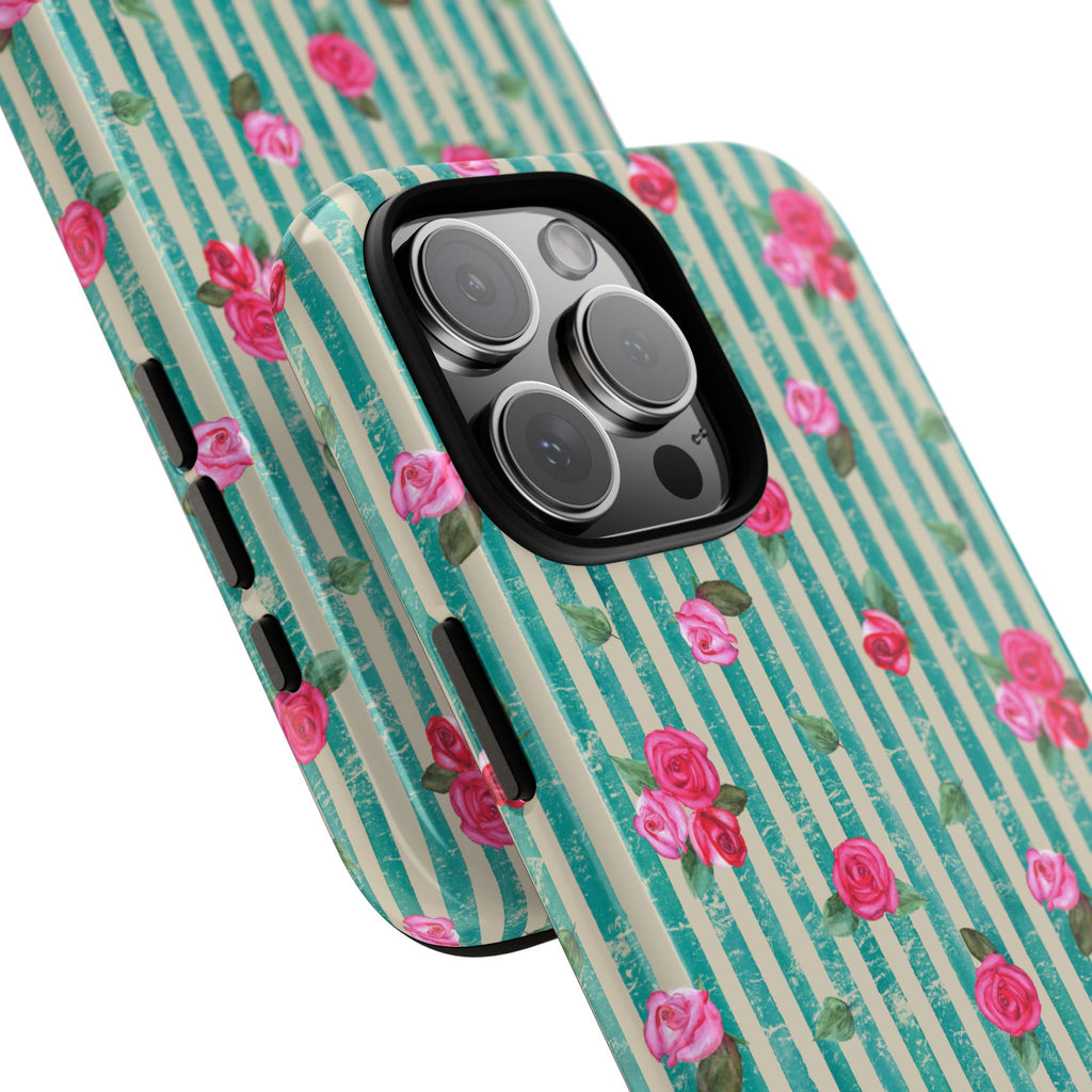 Floral Stripe Phone Case