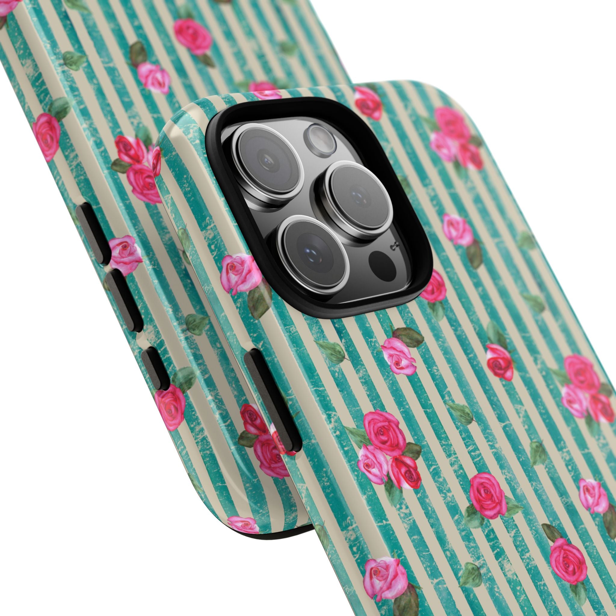 Floral Stripe Phone Case
