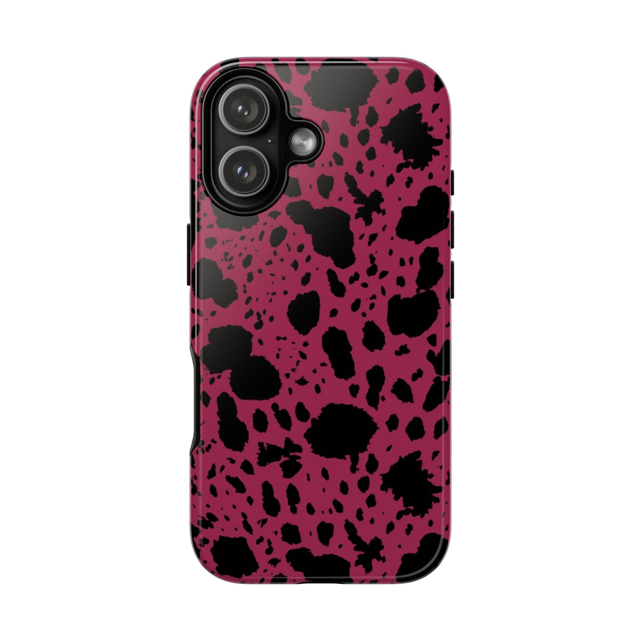 Pink Black Cow Print Phone Case m