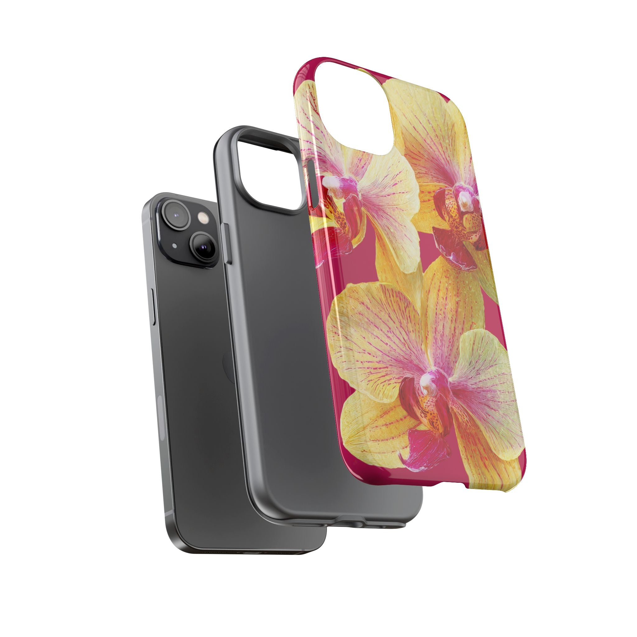 Yellow Pink Orchid Phone Case
