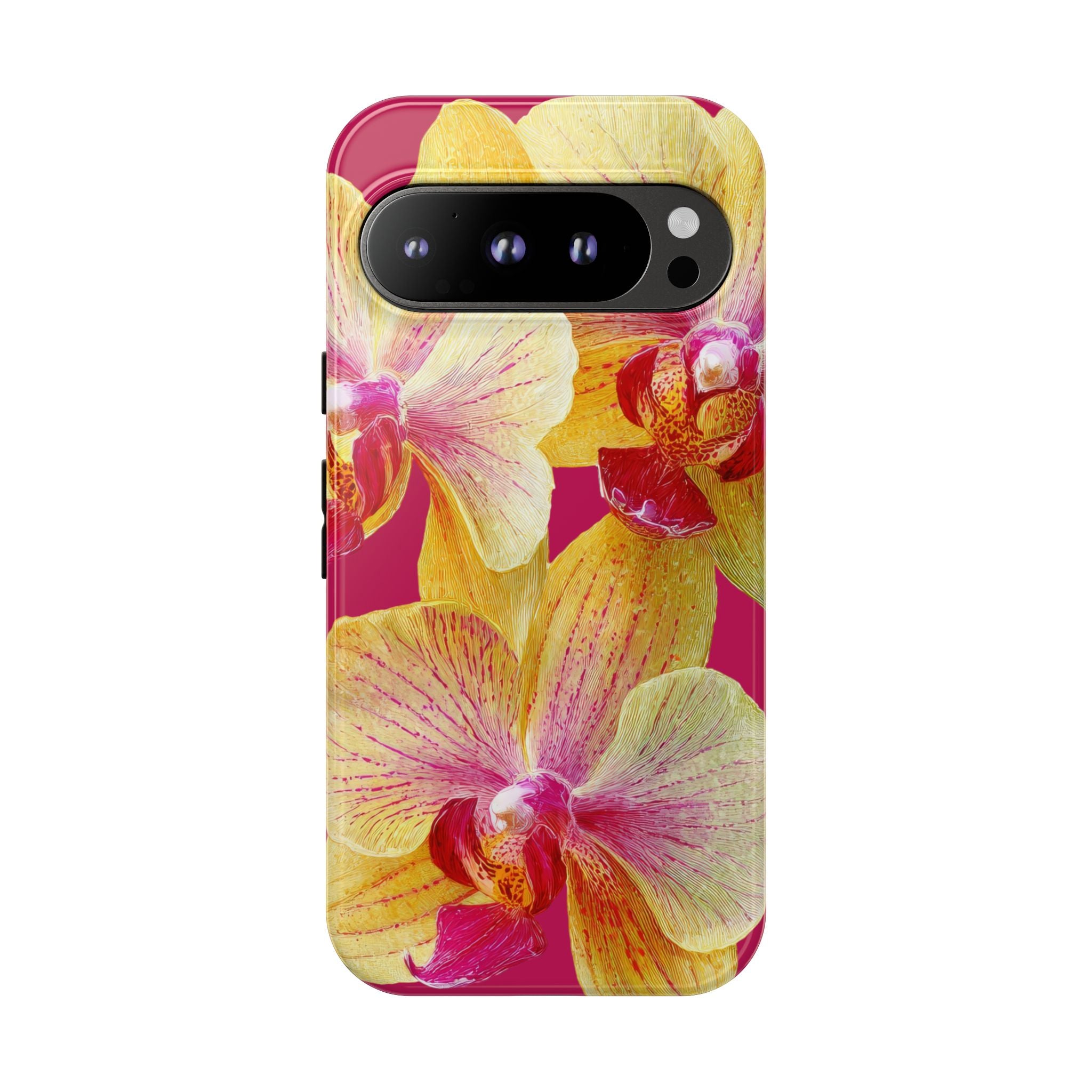 Yellow Pink Orchid Phone Case