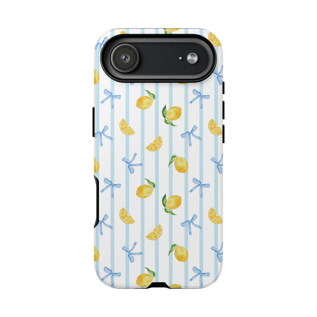 Lemon Stripe Phone Case