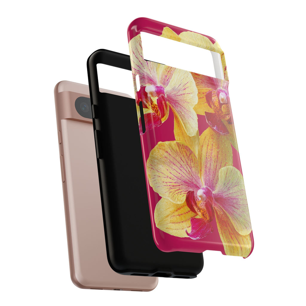 Yellow Pink Orchid Phone Case