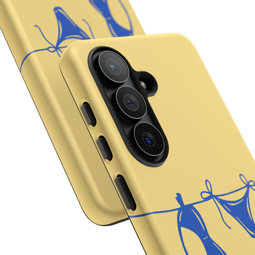 Blue Bikini Line Art Phone Case