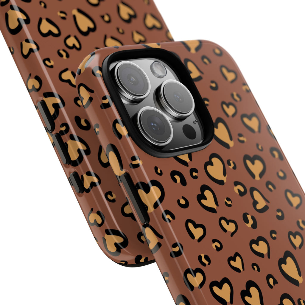 Leopard Heart Phone Case
