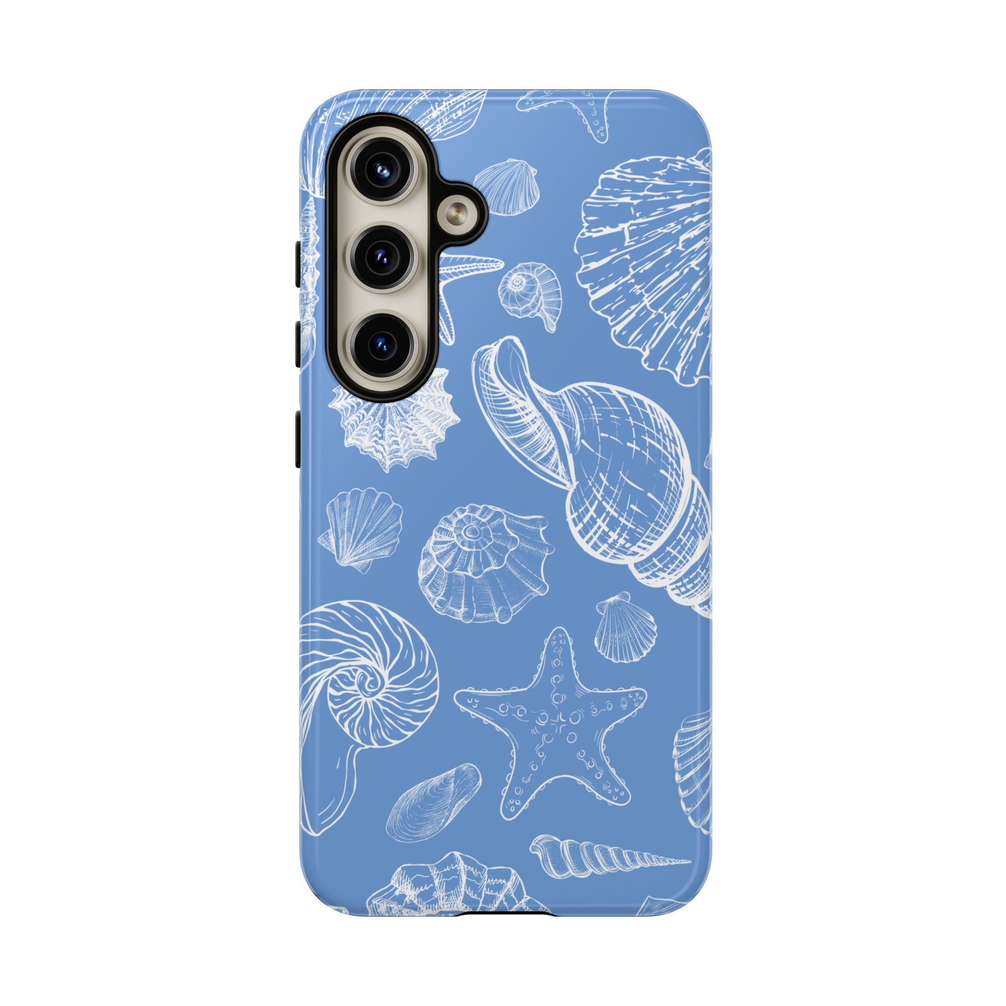 Blue Coastal Shell Phone Case
