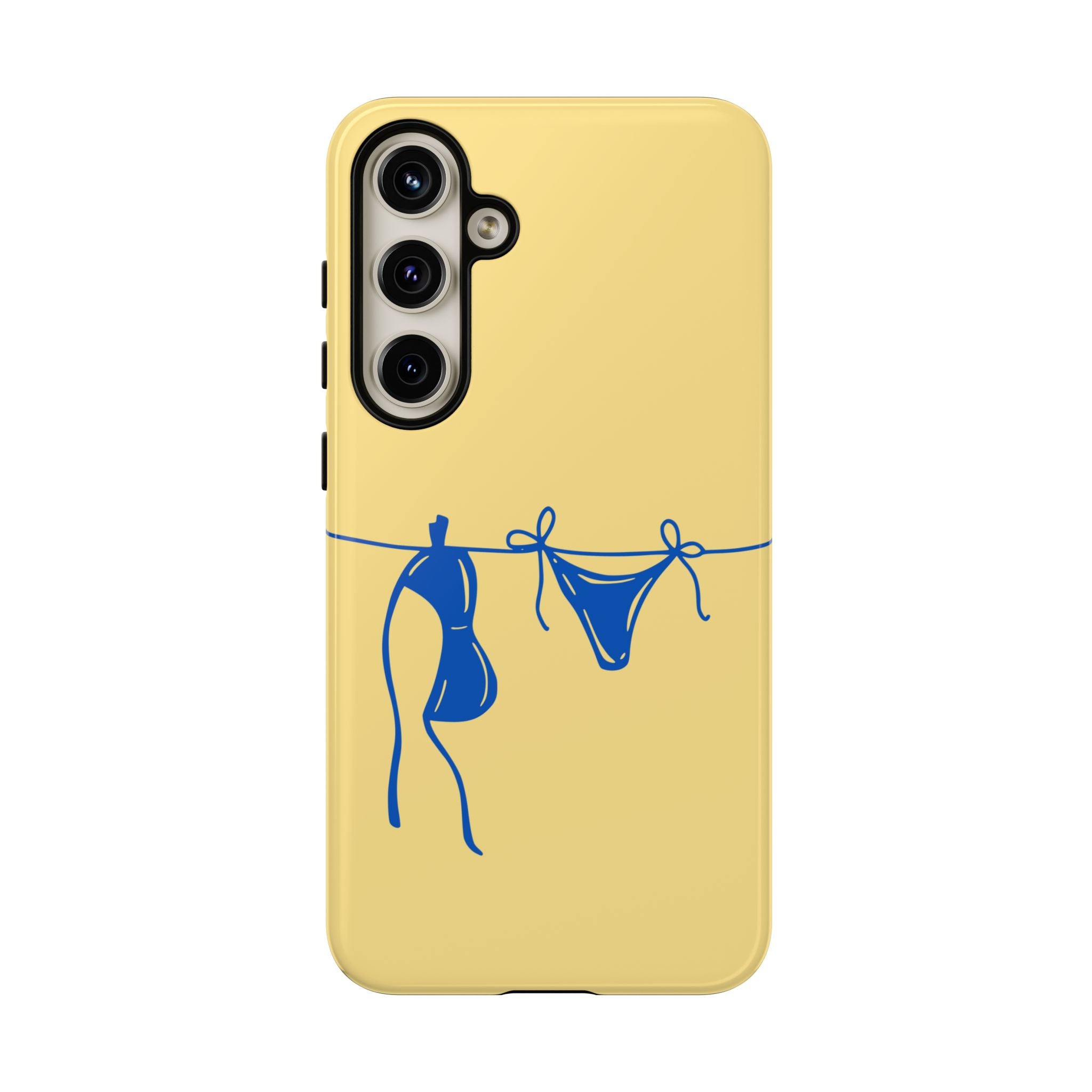 Blue Bikini Line Art Phone Case