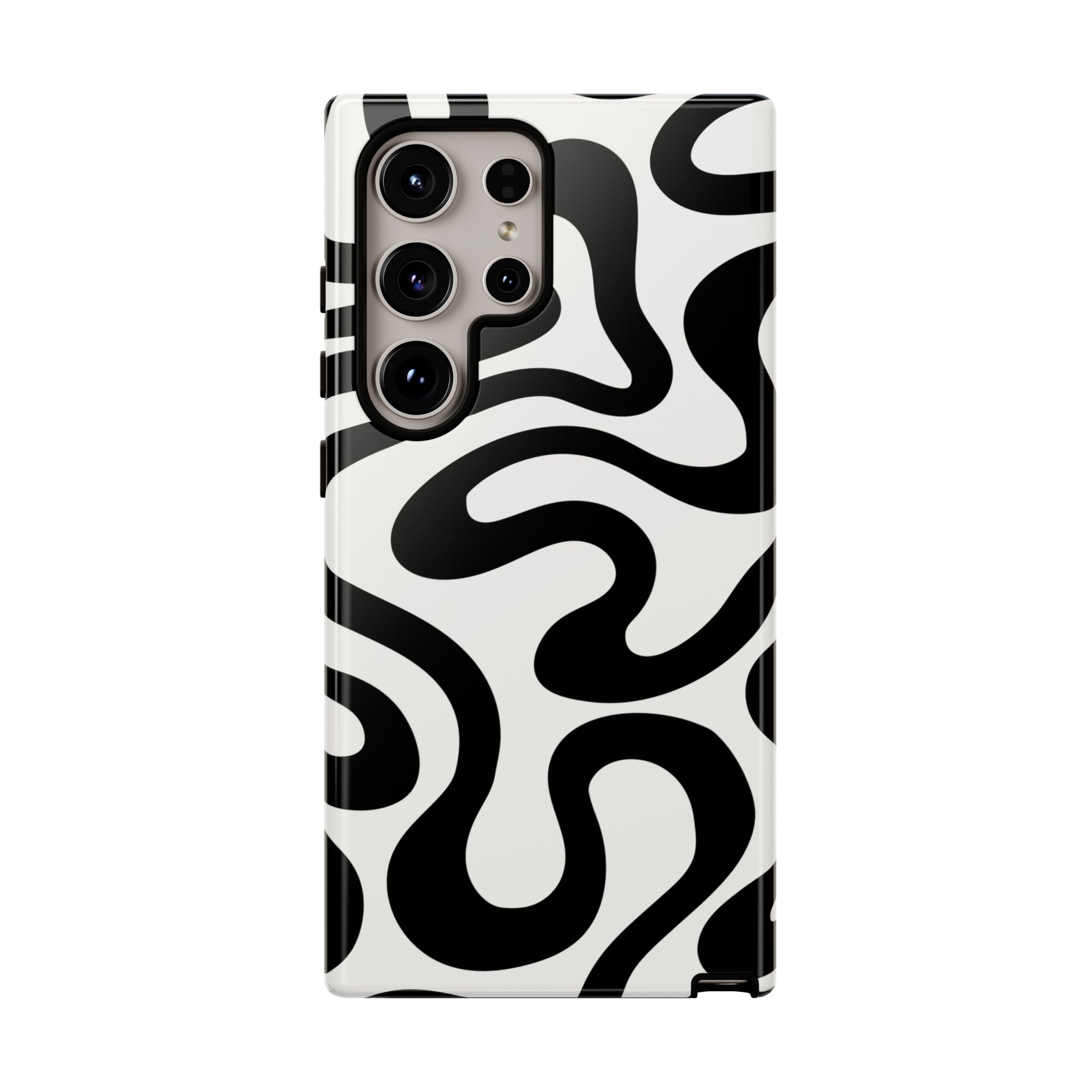 Black & White Swirl Phone Case