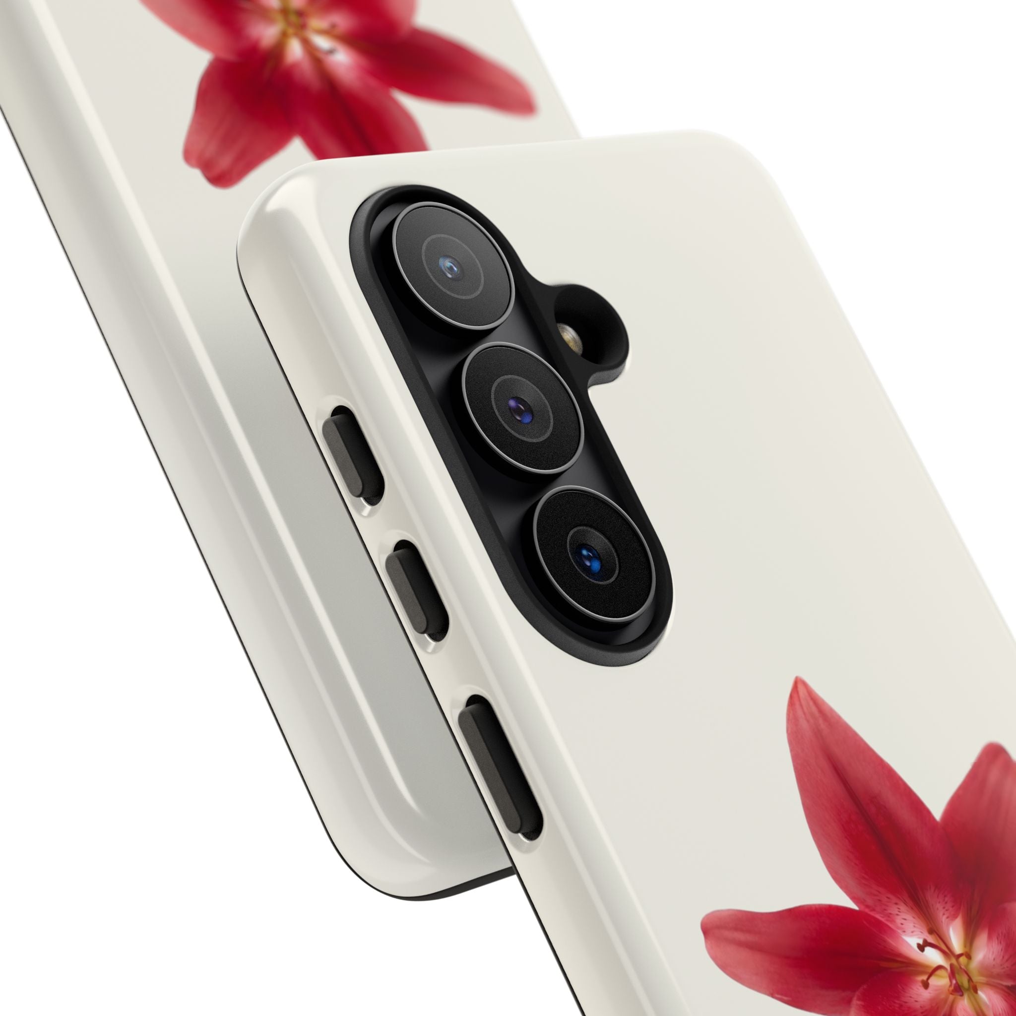 Red Lily Floral Phone Case