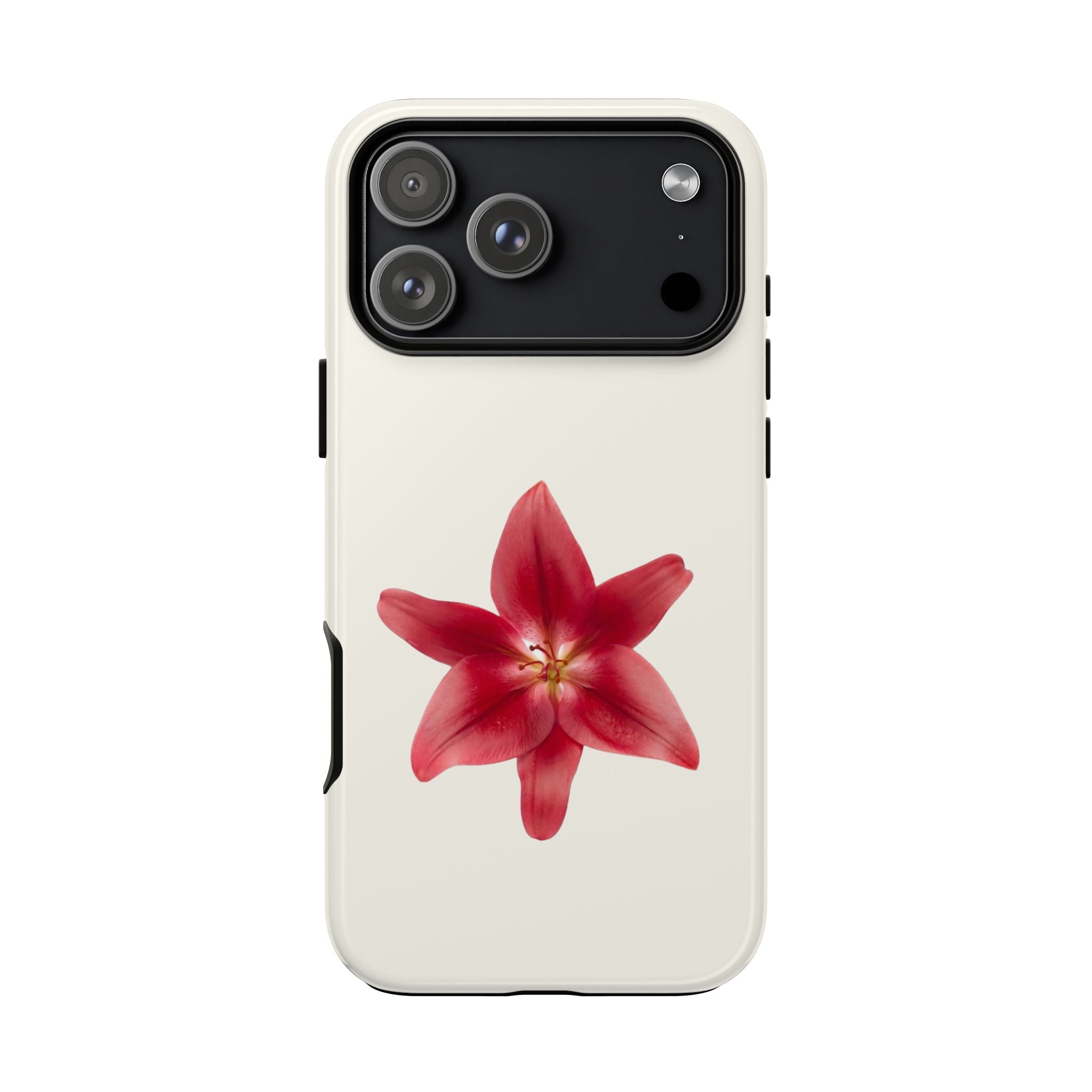 Red Star Lily floral Phone Case