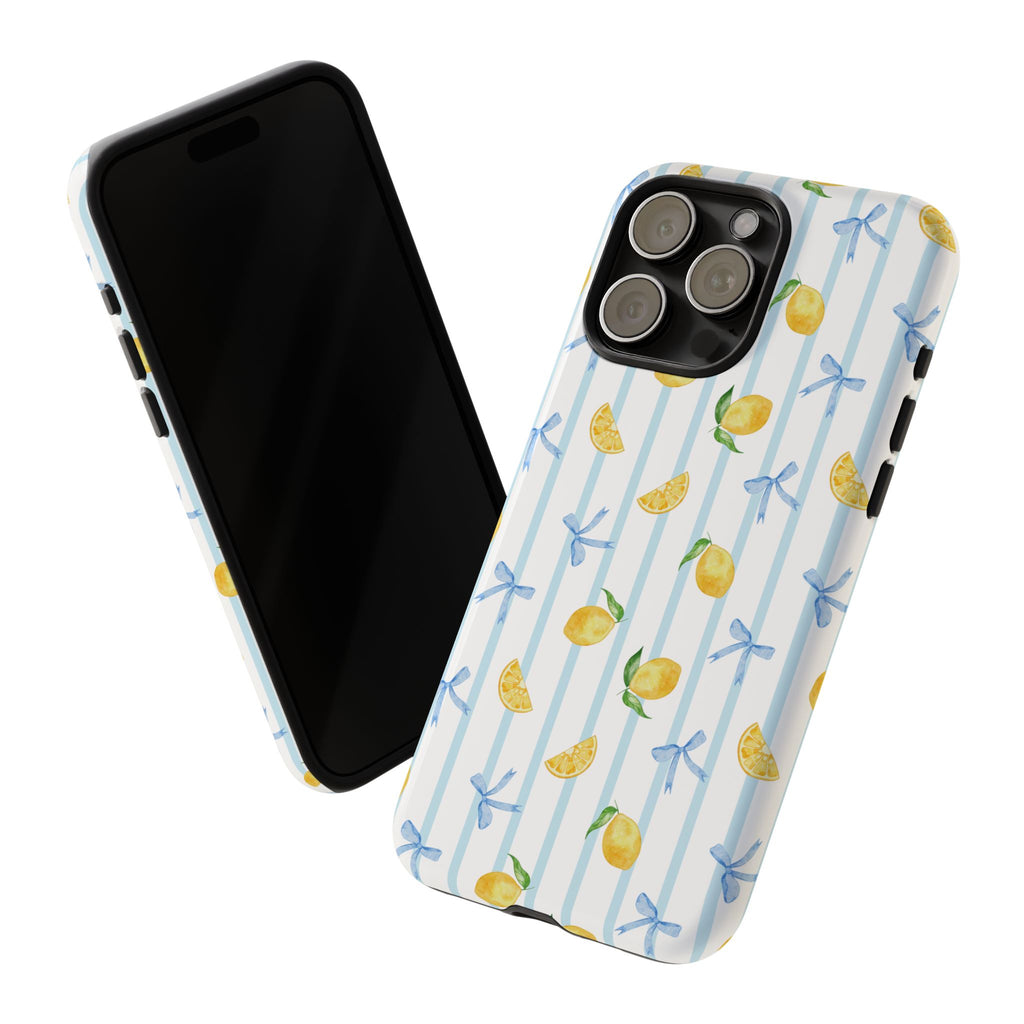 Lemon Stripe Phone Case