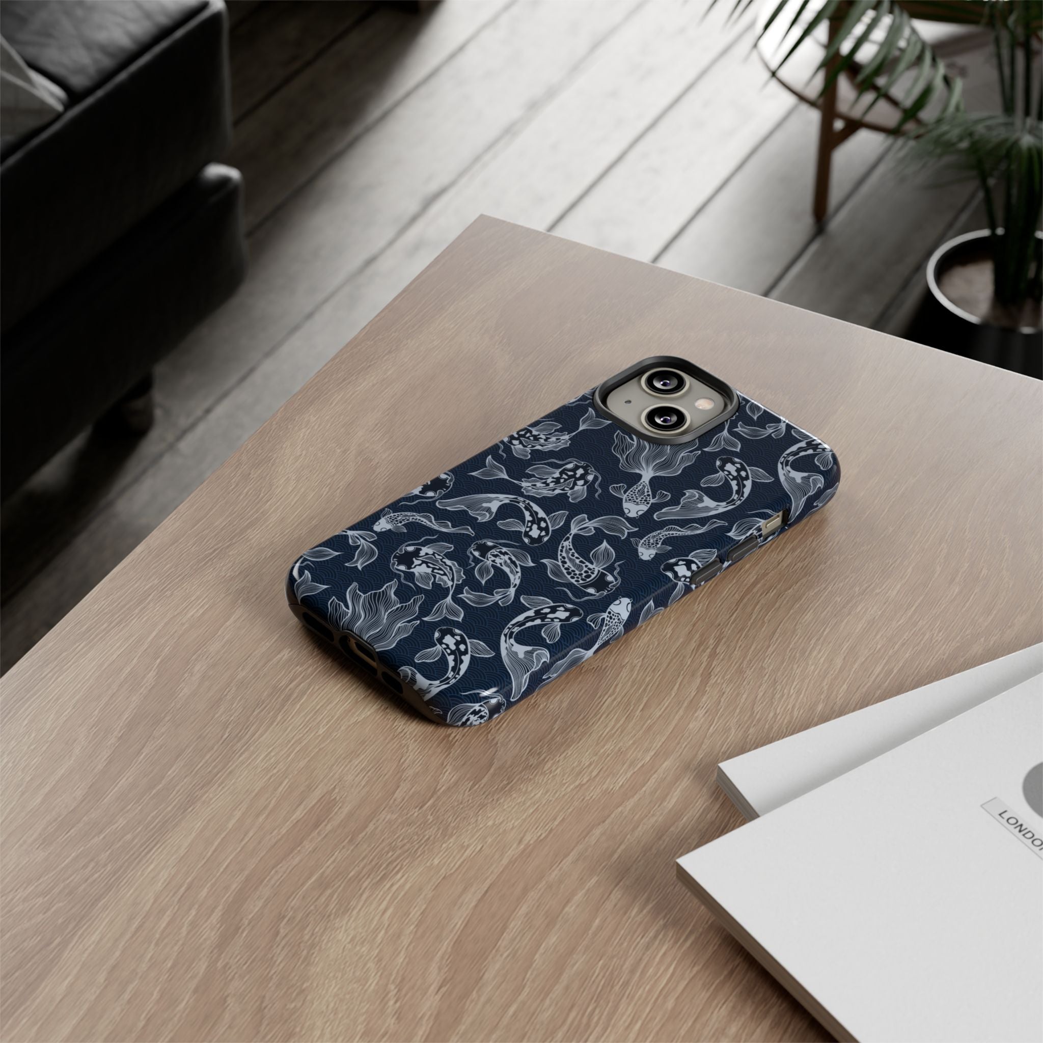 Moonlit Koi Phone Case