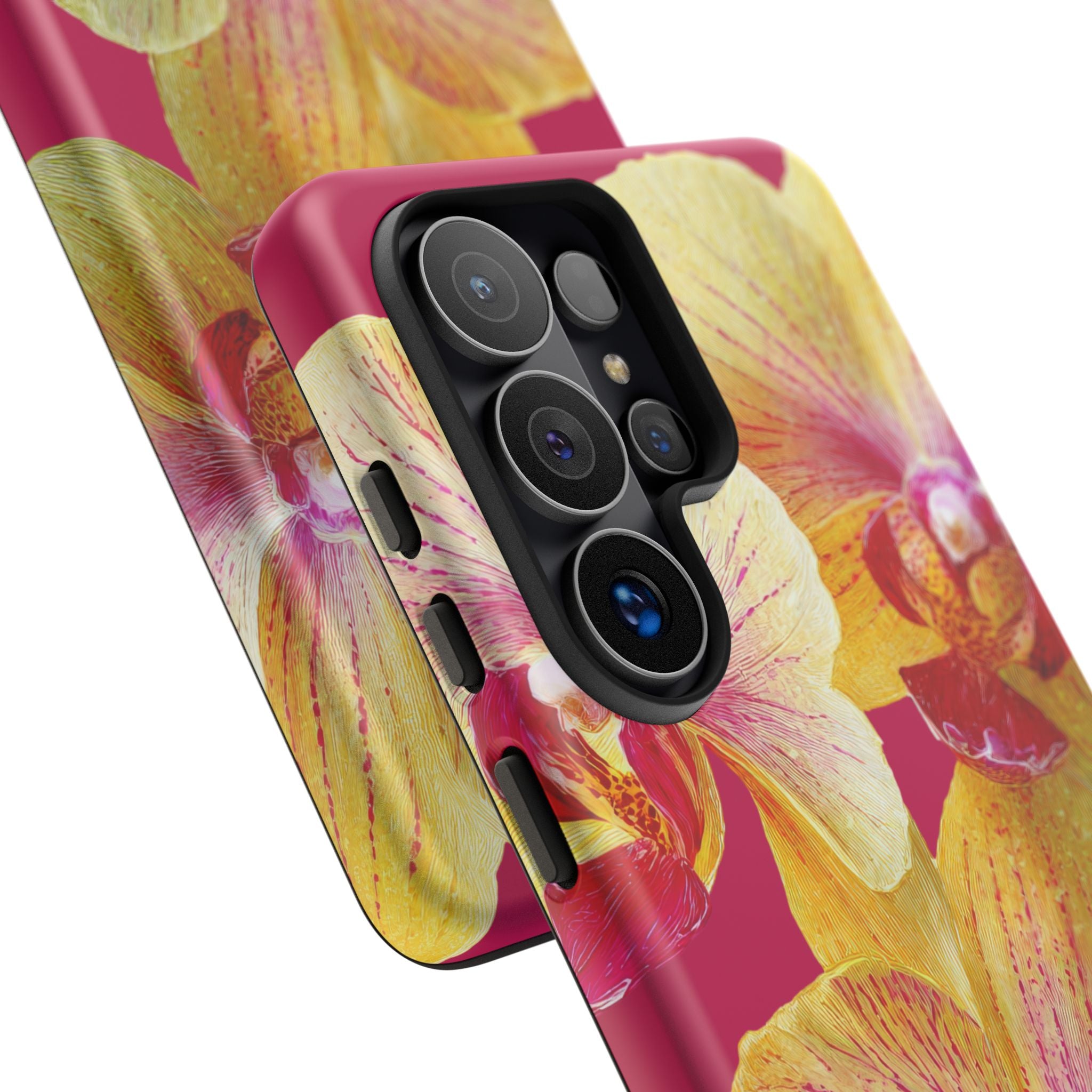 Yellow Pink Orchid Phone Case