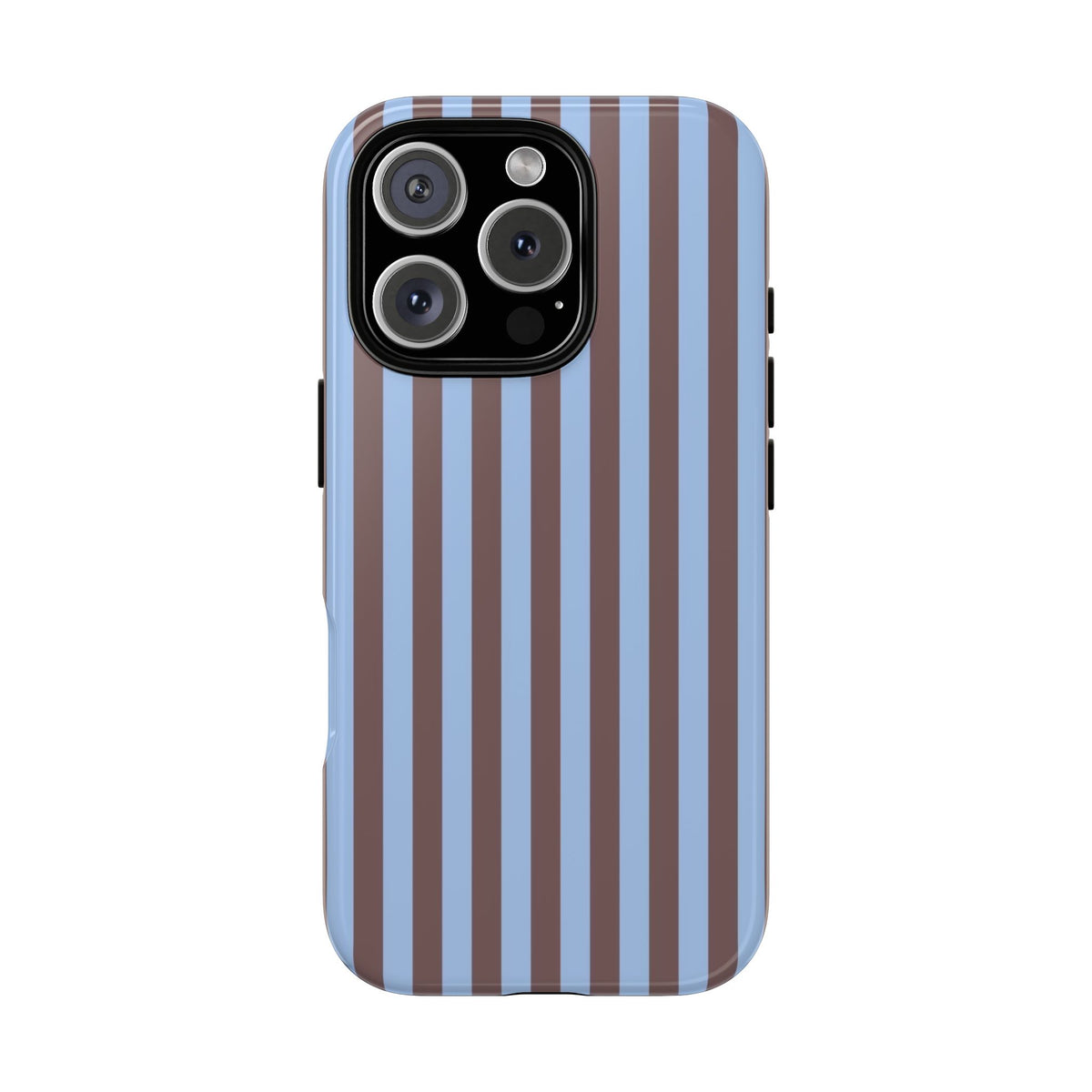 Blue & Brown Stripe Phone Case
