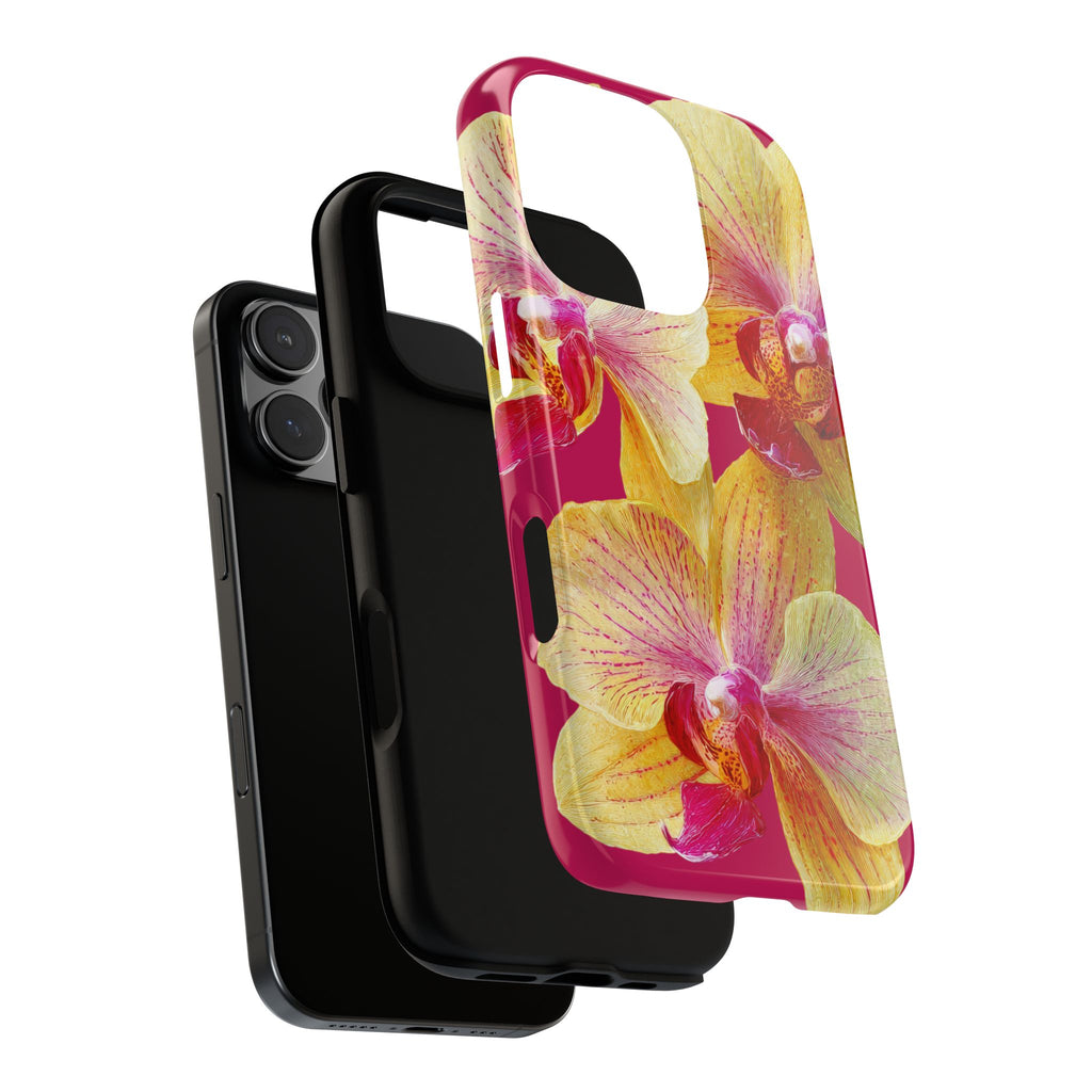 Yellow Pink Orchid Phone Case