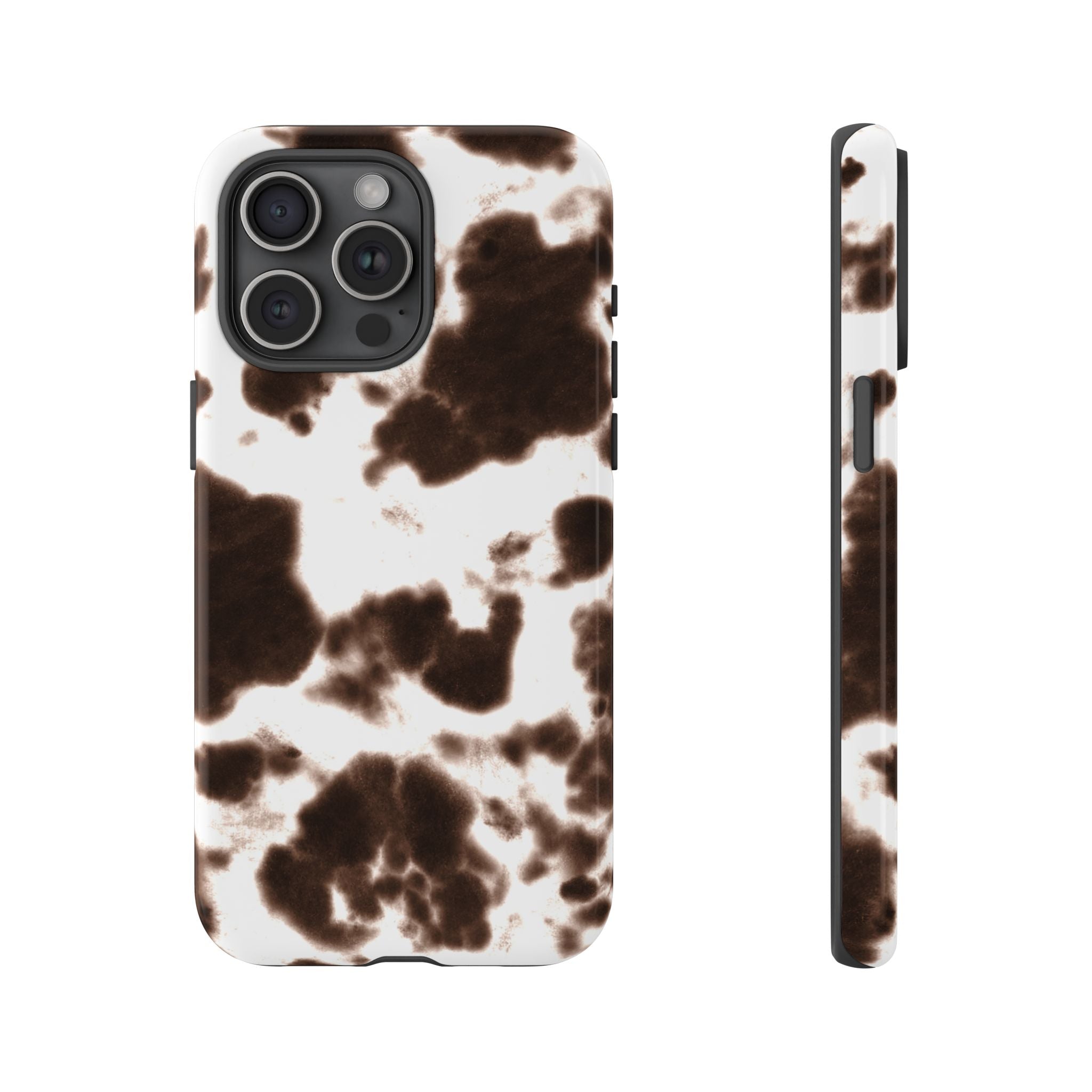 Brown Cow Print Phone Case