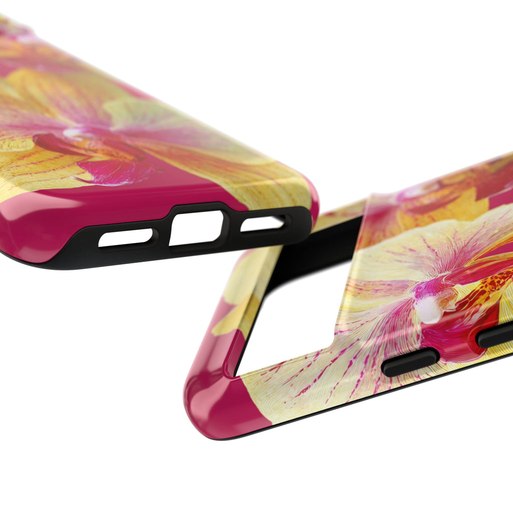 Yellow Pink Orchid Phone Case