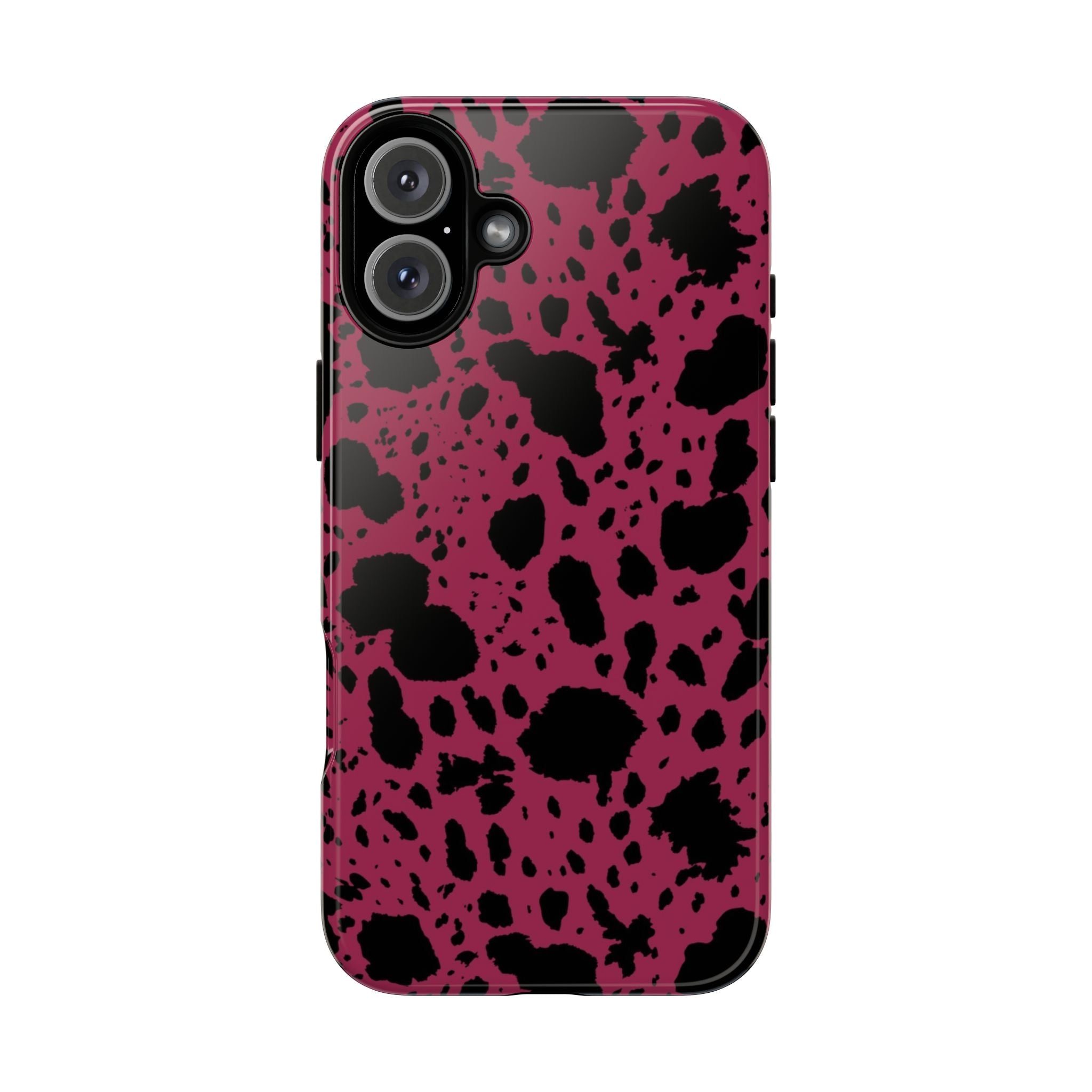 Pink Black Cow Print Phone Case m