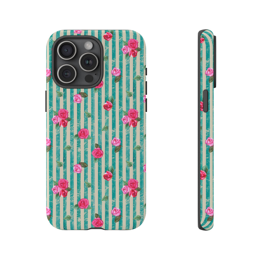 Floral Stripe Phone Case