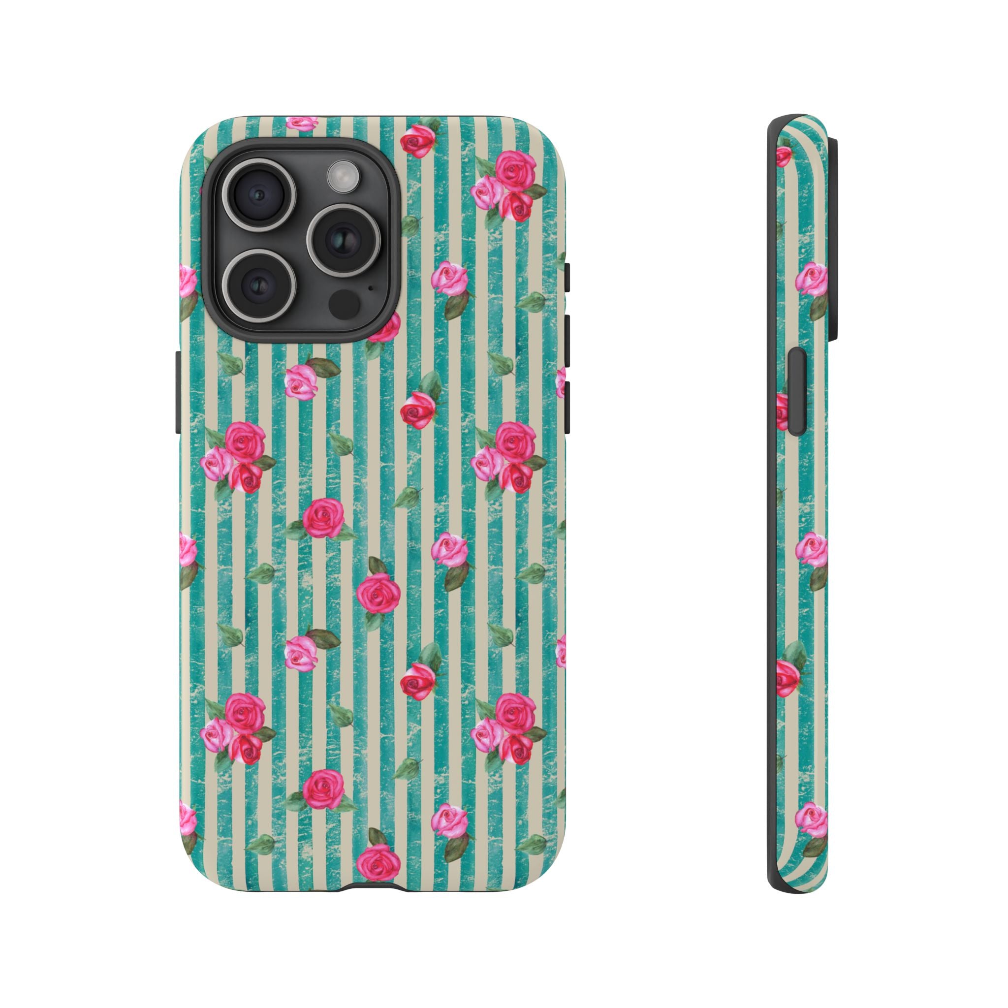 Floral Stripe Phone Case