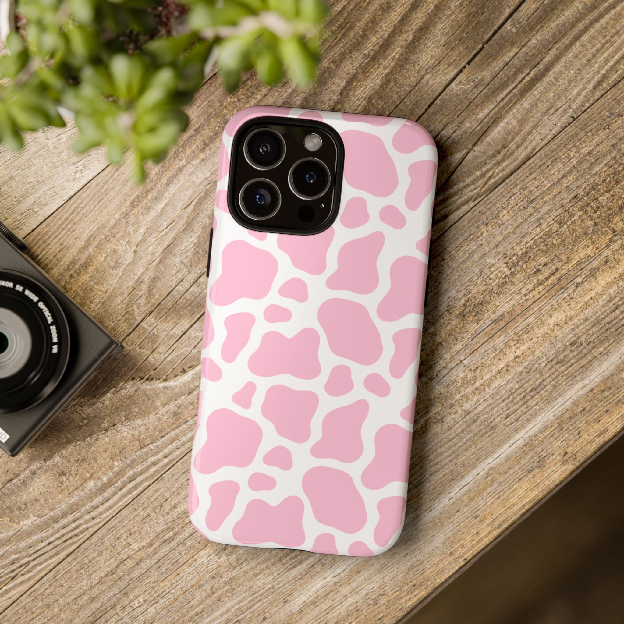 Pink Cow Print Phone Case
