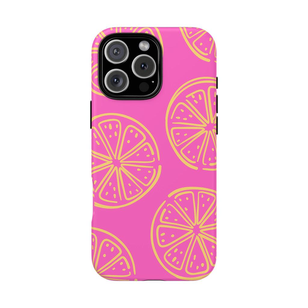 Pink Citrus Slices Phone Case