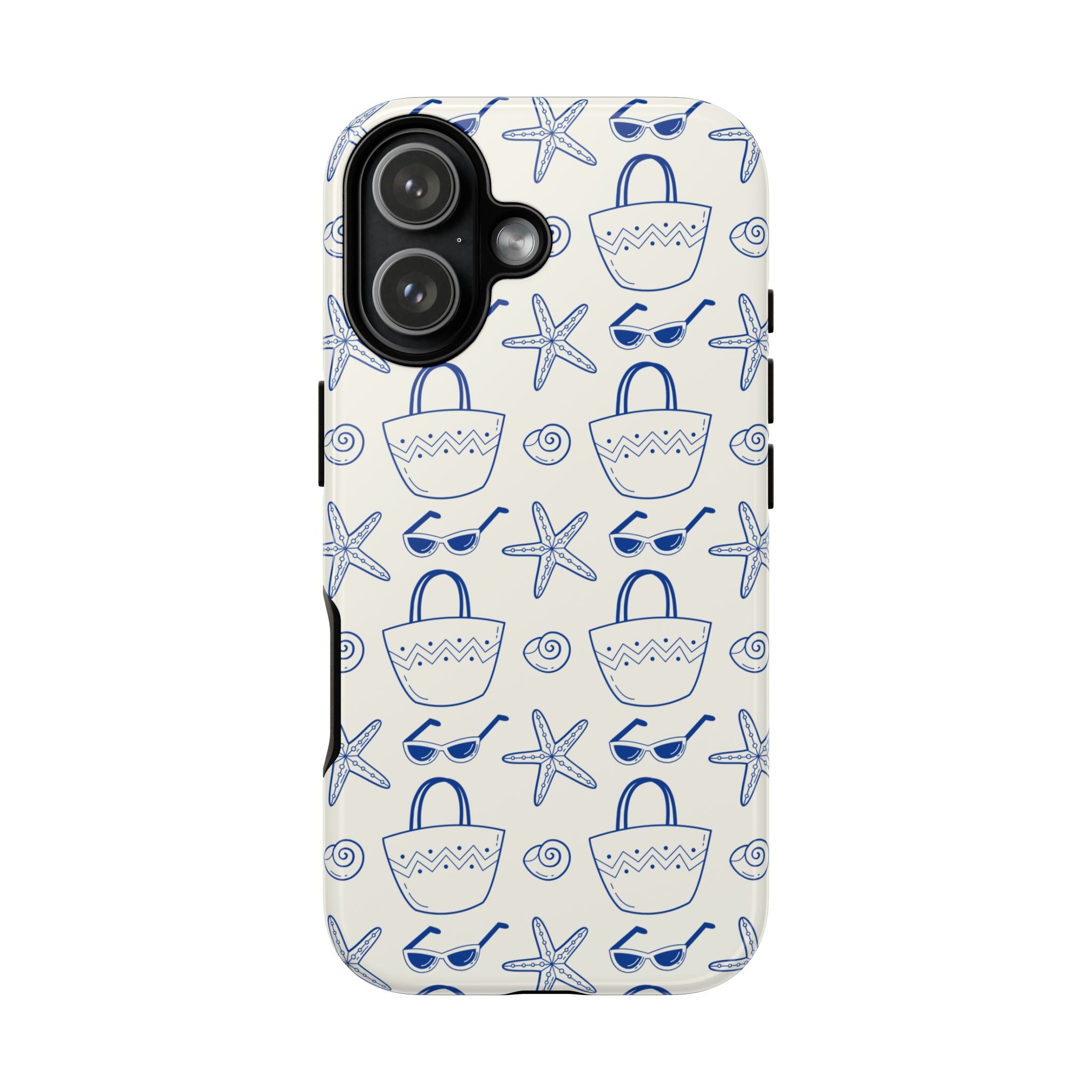 Blue Seashell & Starfish Phone Case