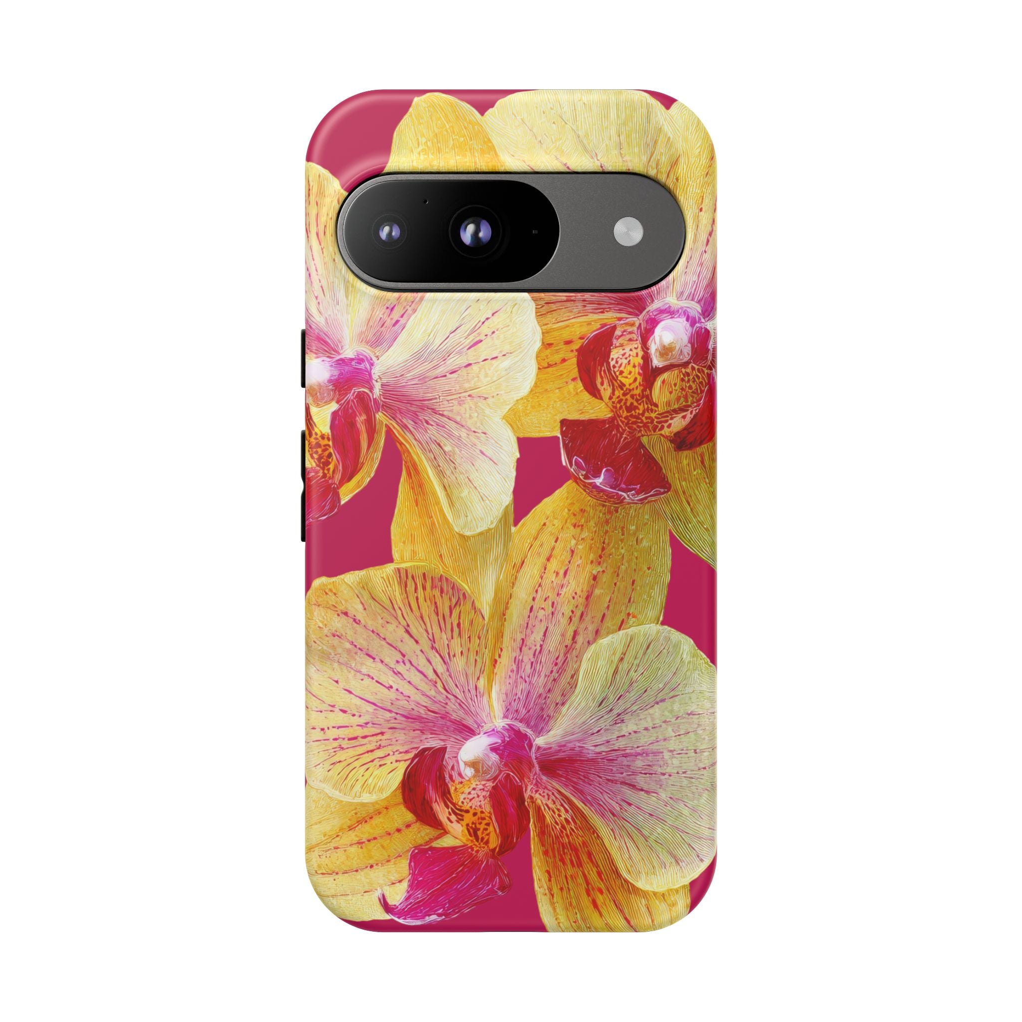 Yellow Pink Orchid Phone Case