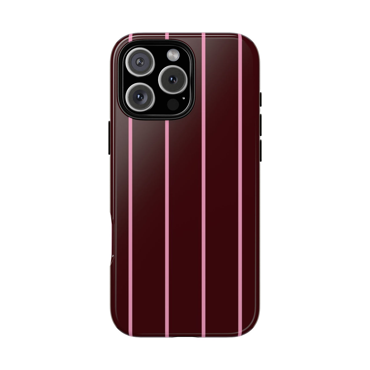 Striped Burgundy Phone Case