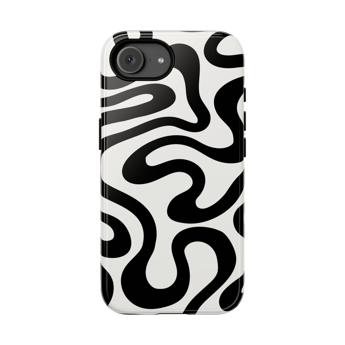 Black White Swirl Phone Case