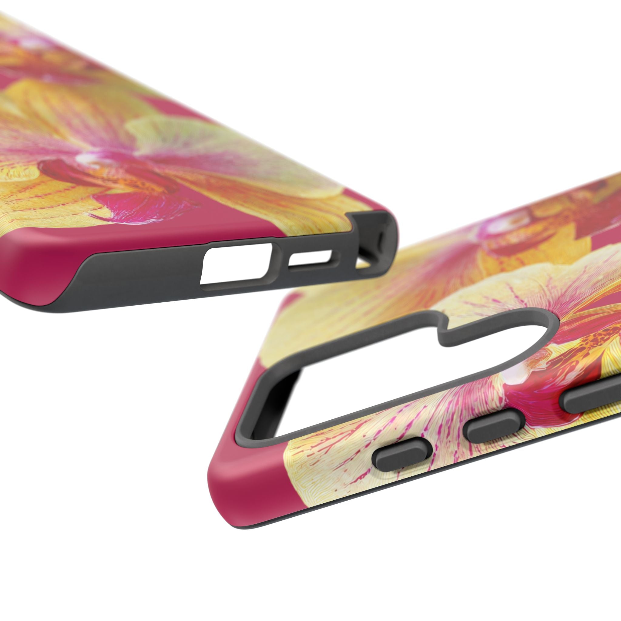 Yellow Pink Orchid Phone Case