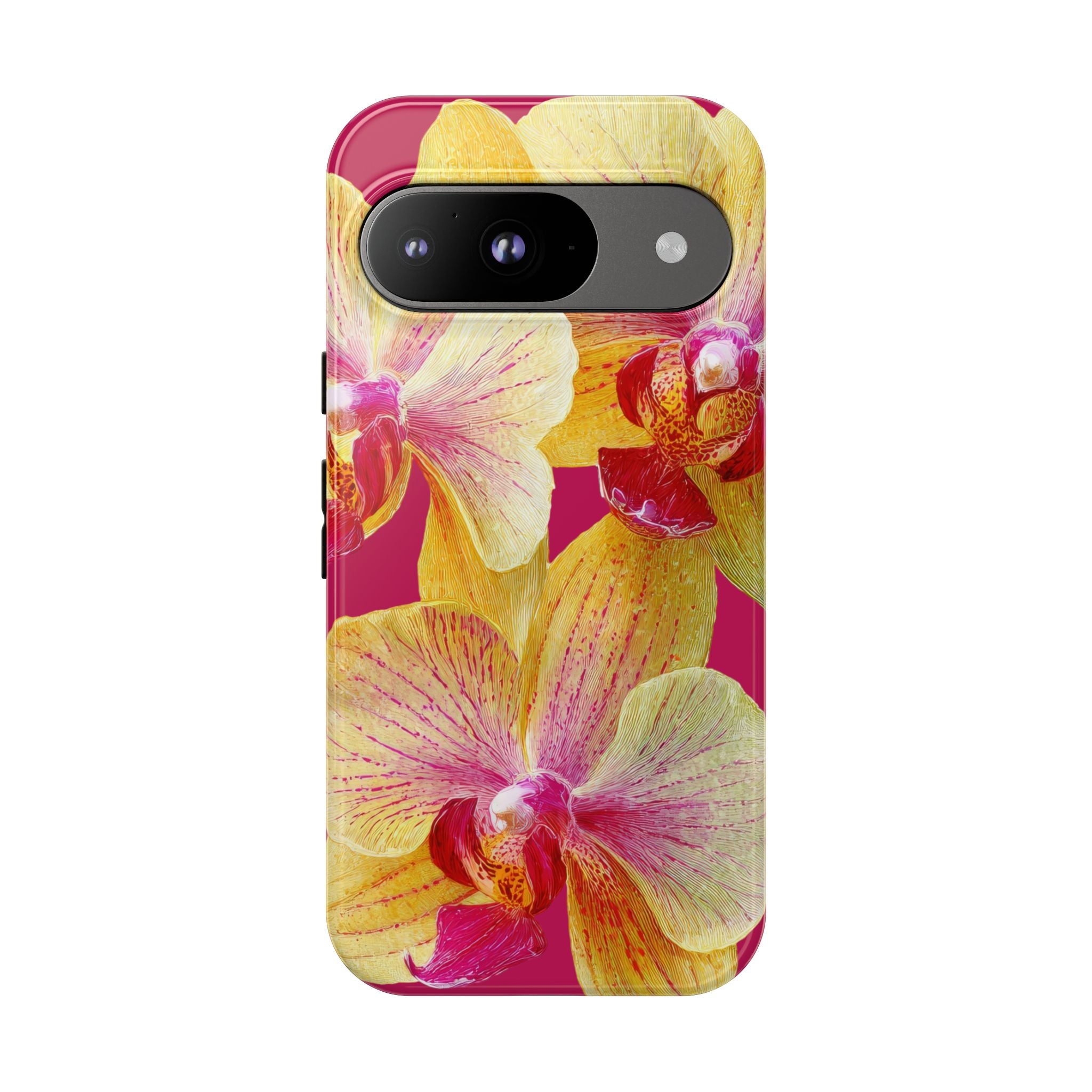 Yellow Pink Orchid Phone Case