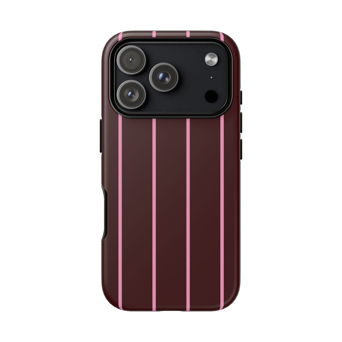 Striped Burgundy Phone Case