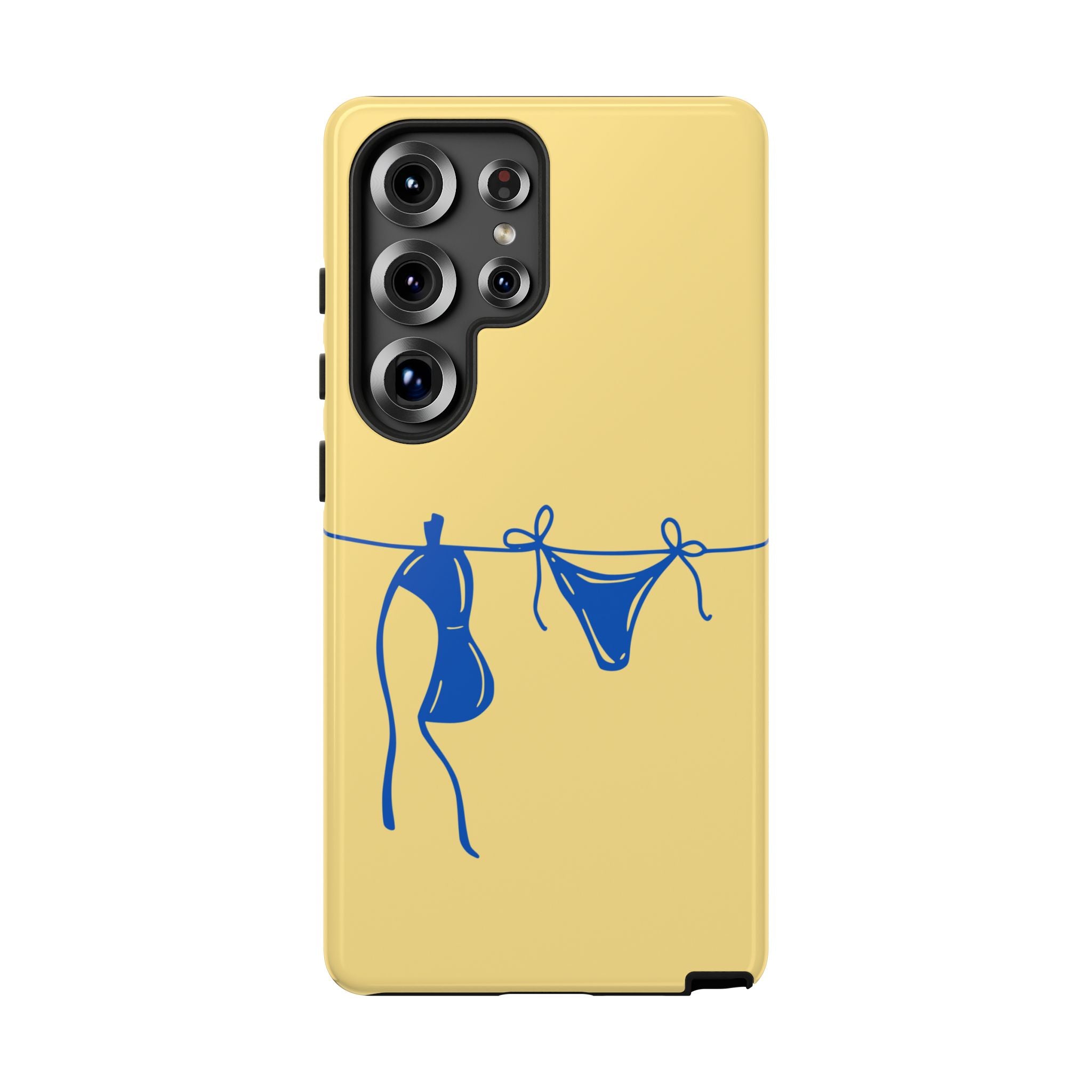 Blue Bikini Line Art Phone Case