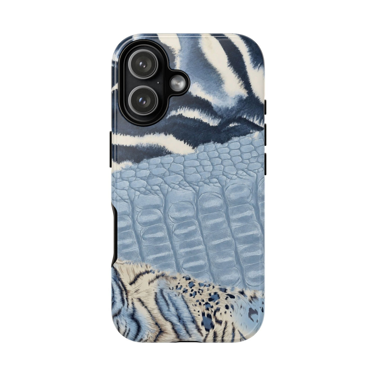 Blue Animal Print Phone Case