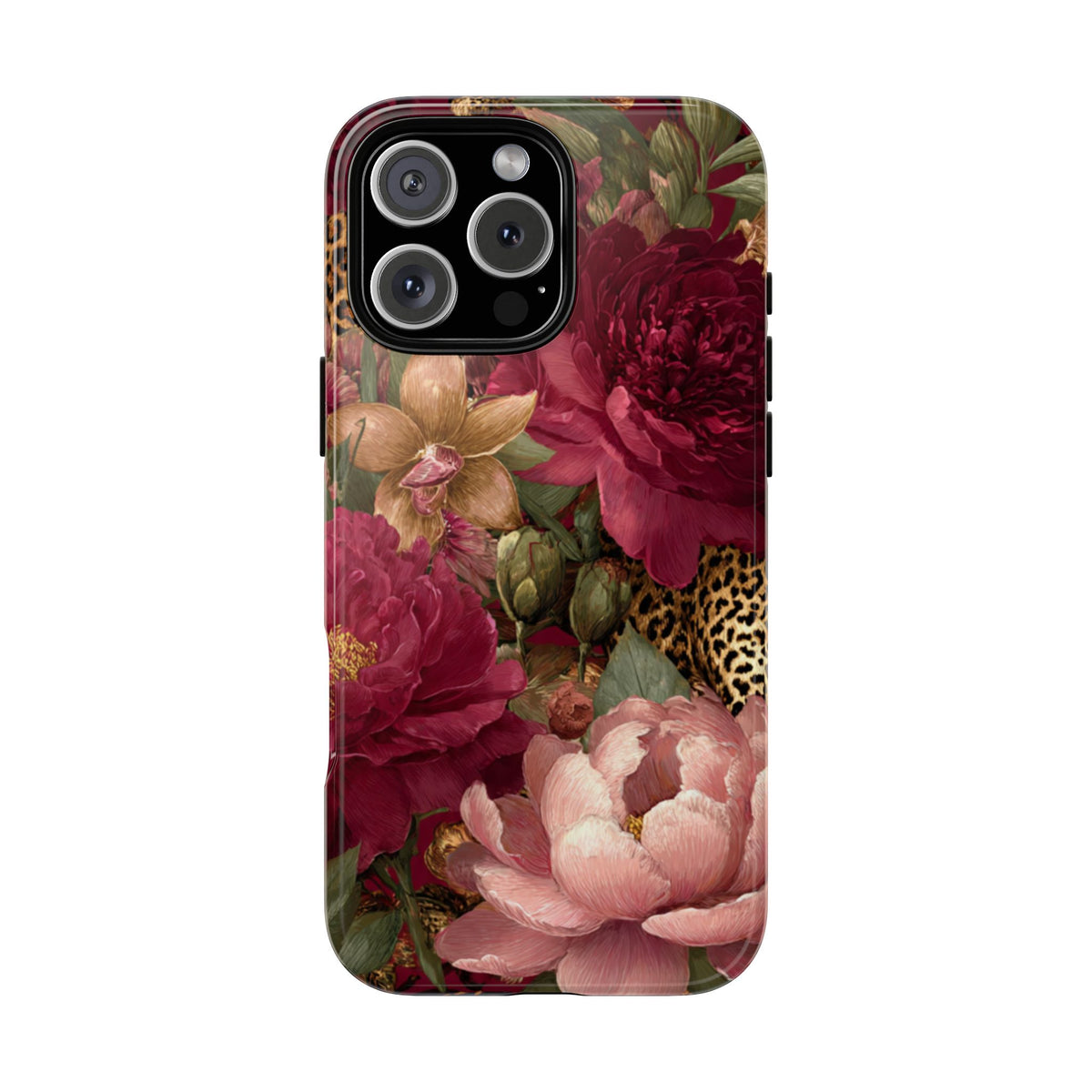 Floral Leopard Print Phone Case