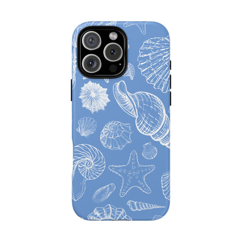 Blue Sea Shell Phone Case