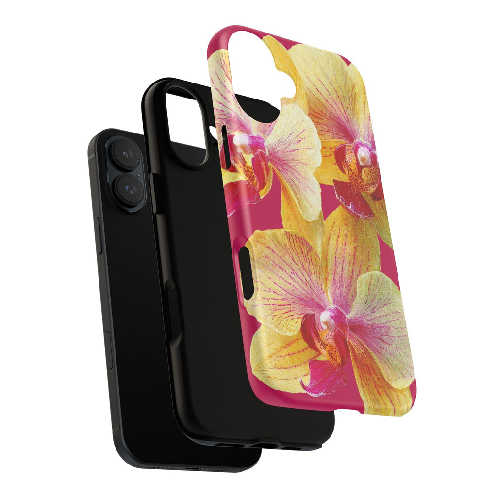 Yellow Pink Orchid Phone Case