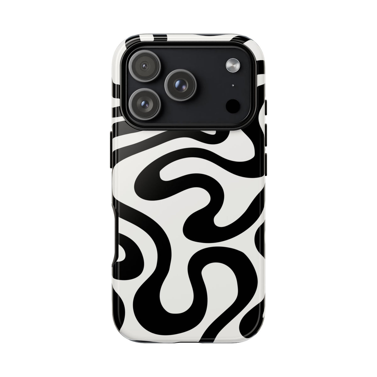 Black White Swirl Phone Case