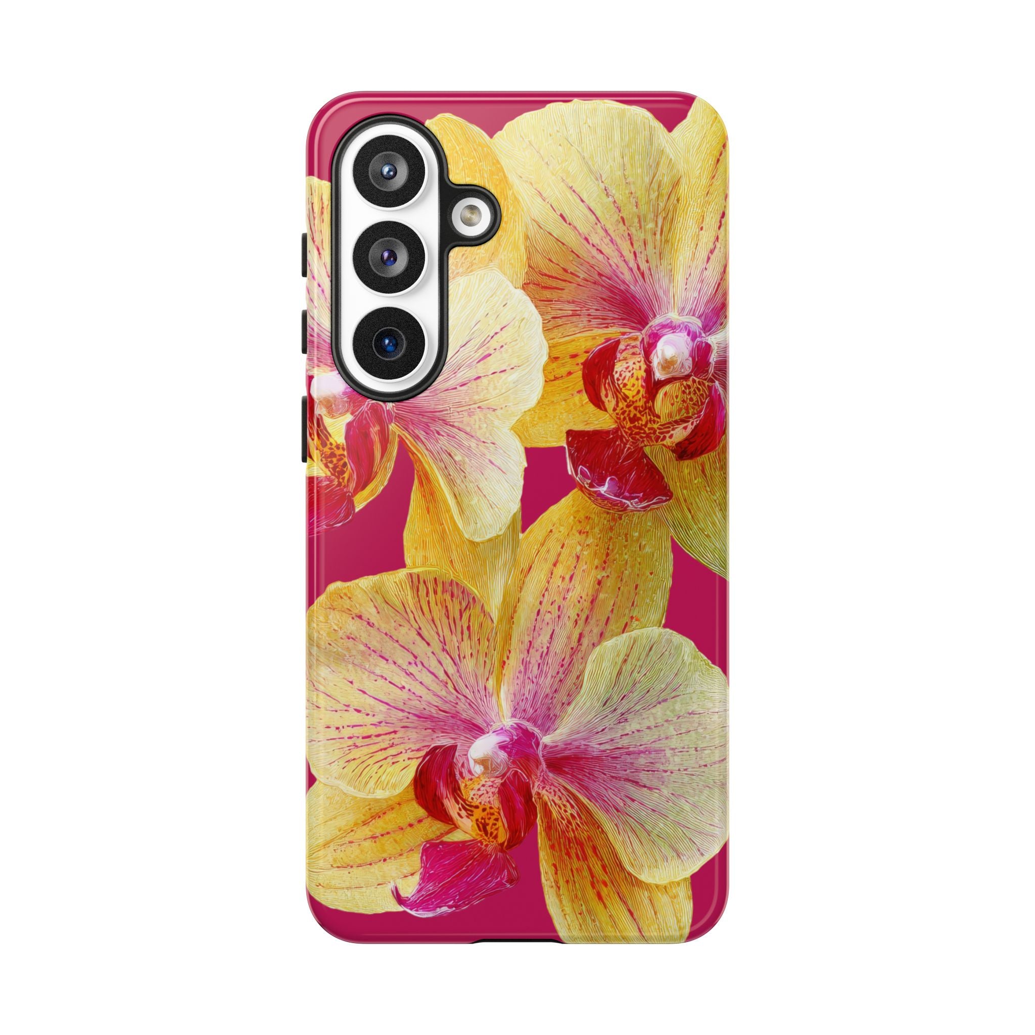 Yellow Pink Orchid Phone Case