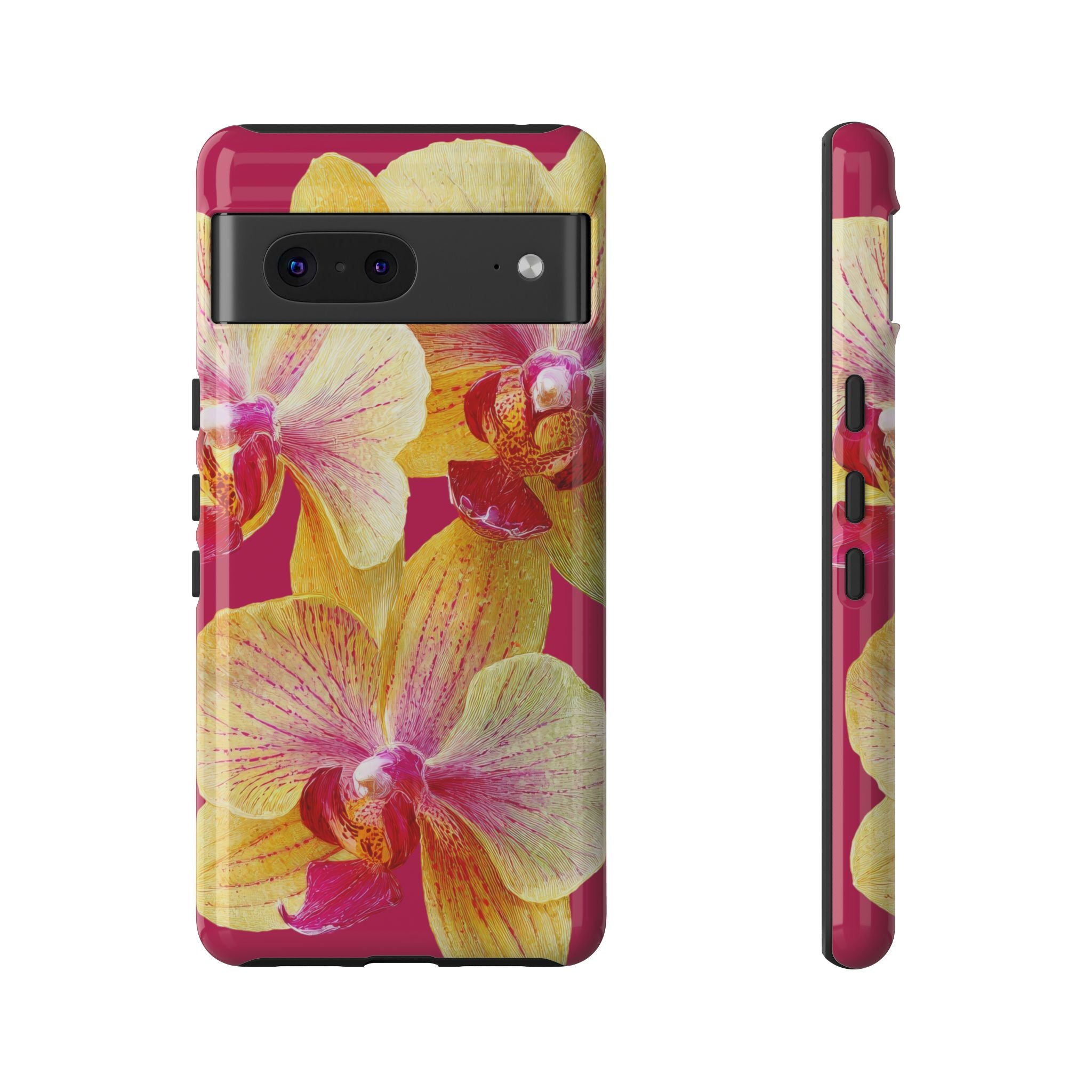 Yellow Pink Orchid Phone Case