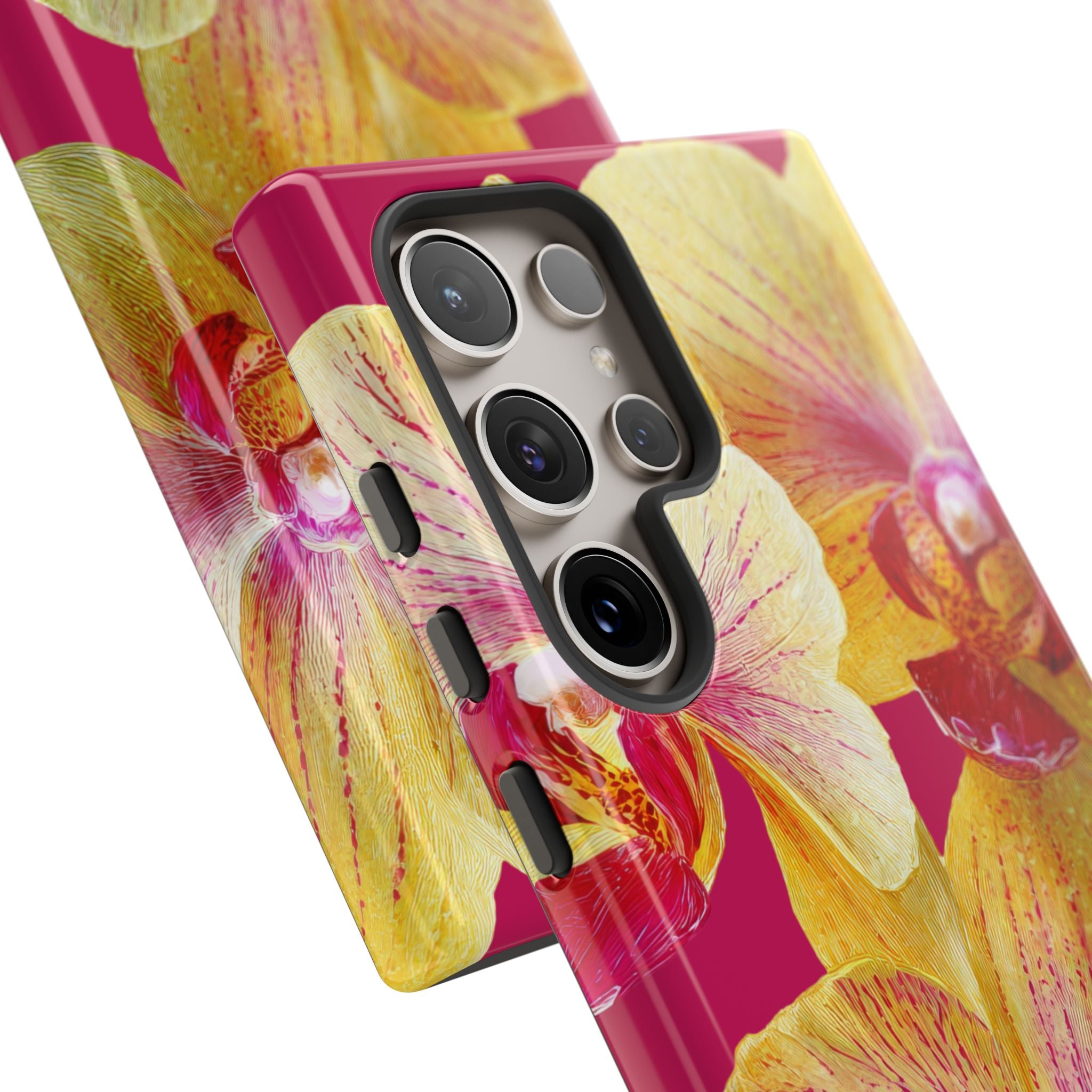 Yellow Pink Orchid Phone Case