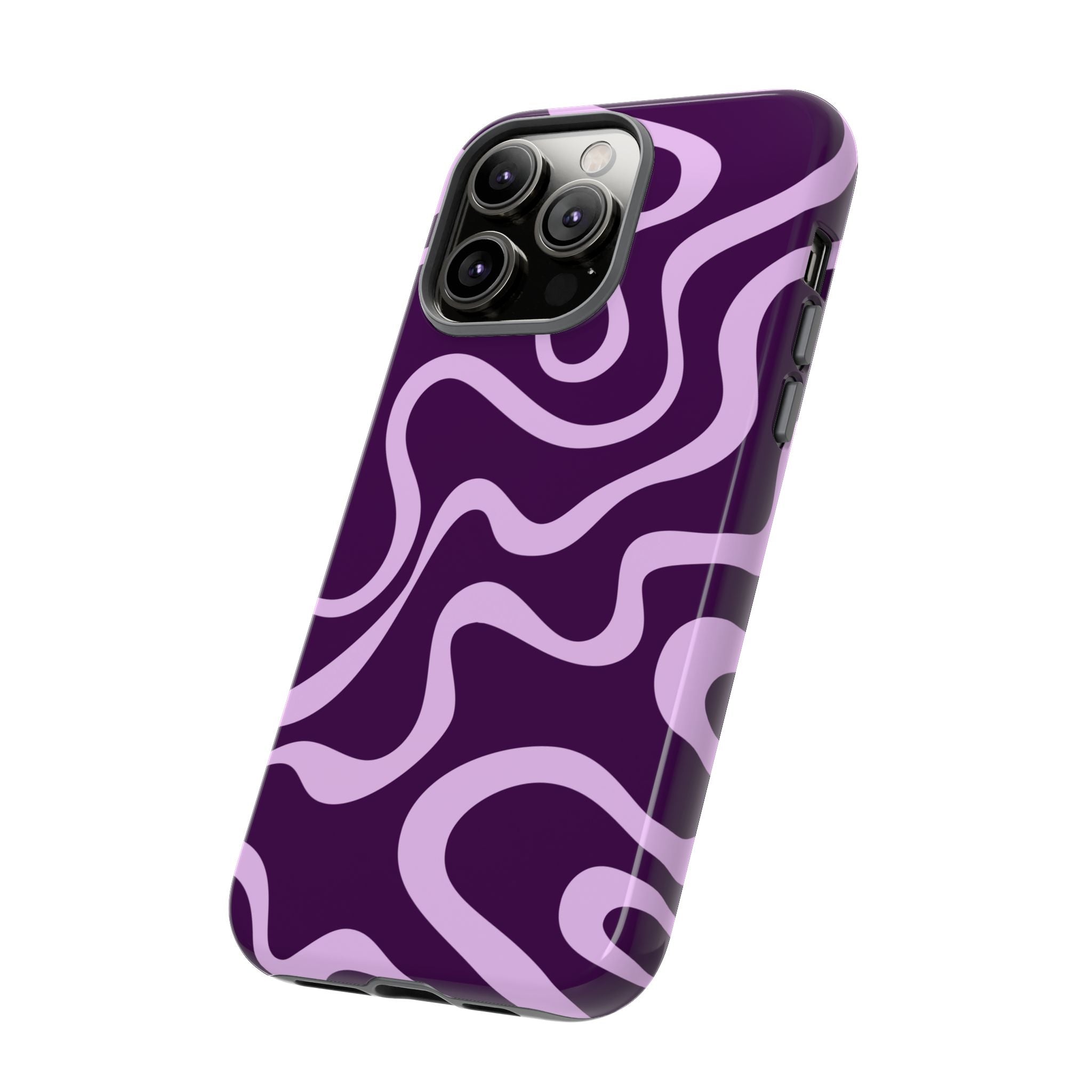 Purple Retro Wavy Phone Case