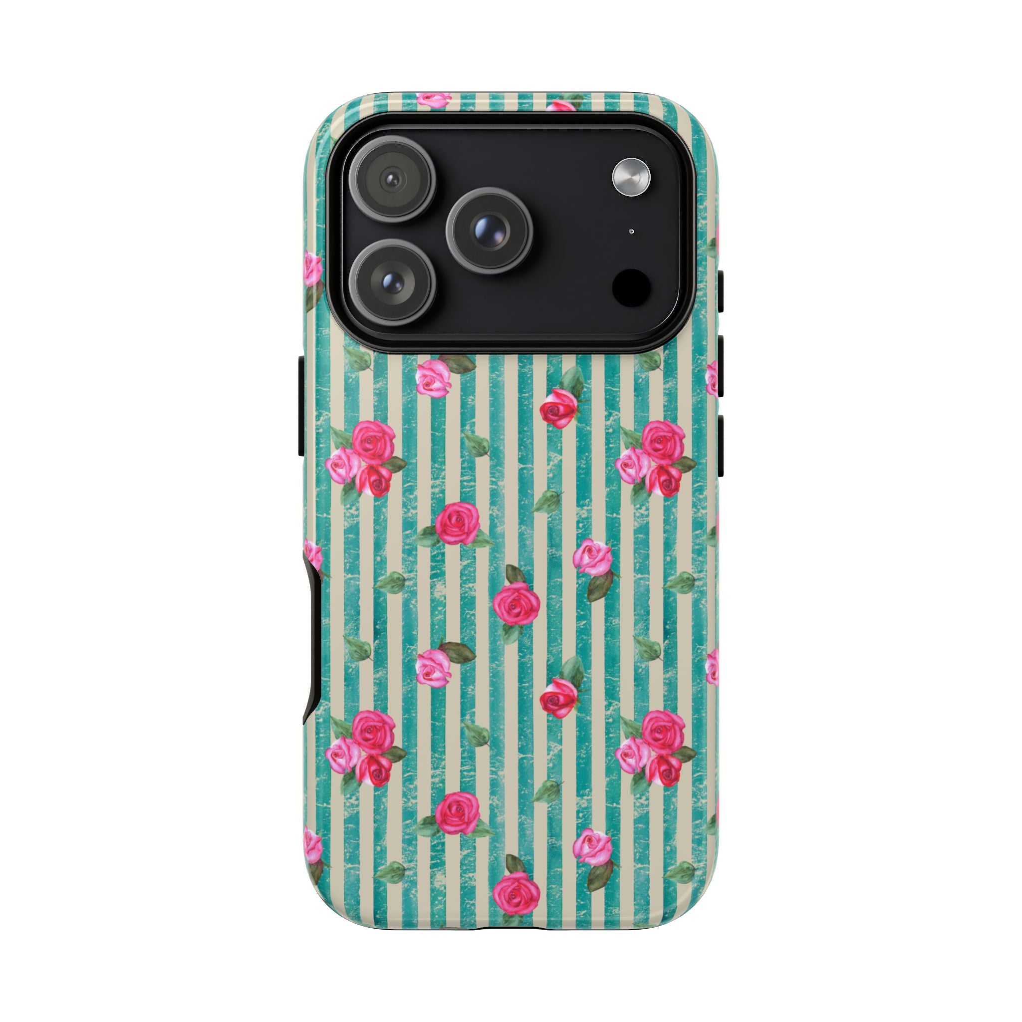 Floral Stripe Phone Case