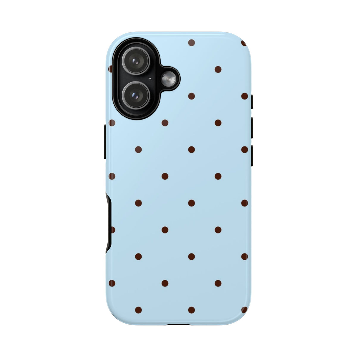 Blue & Brown Polka Dot Tough Phone Case